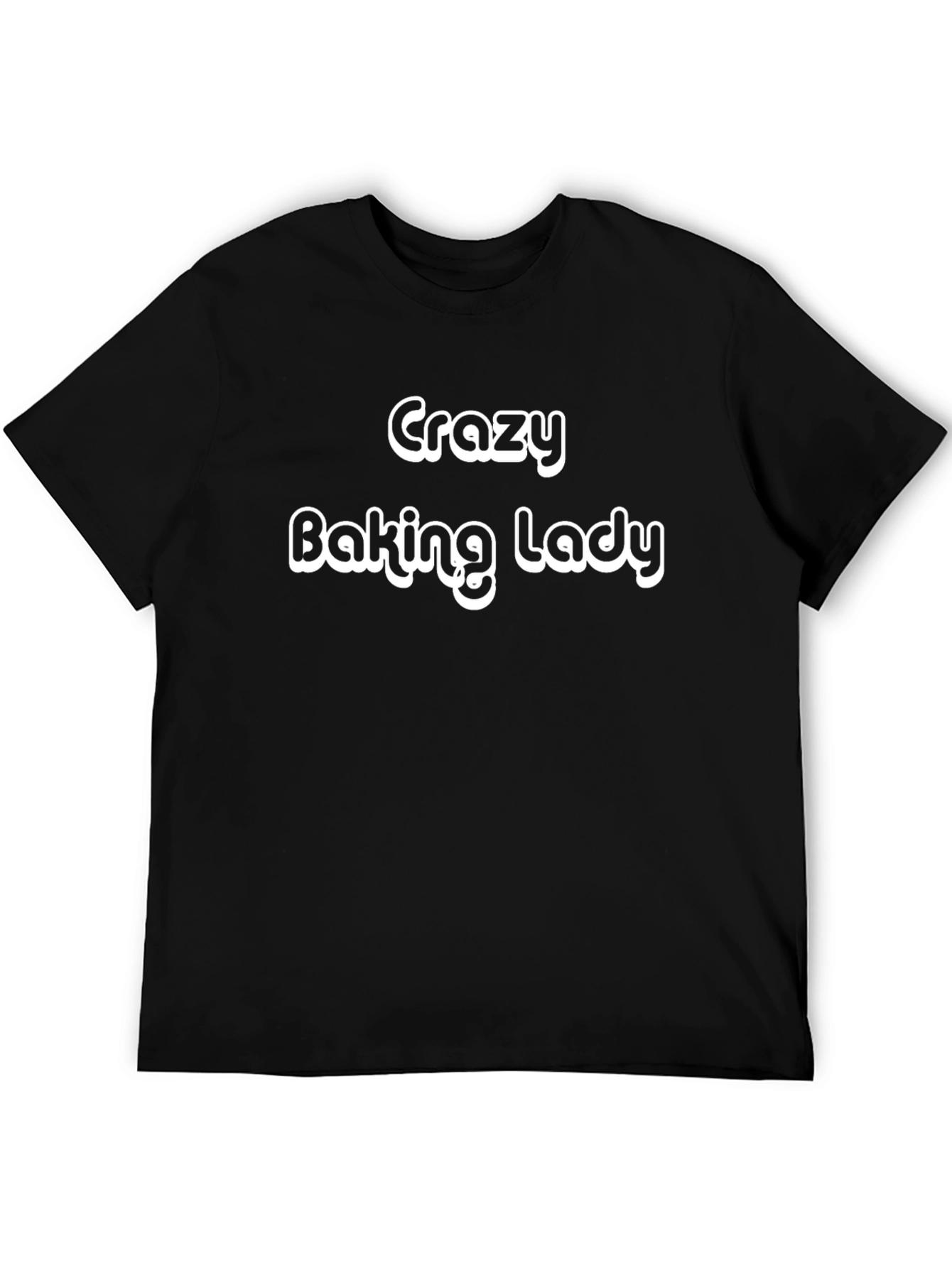 Crazy Baking Lady T-Shirt - Novelty Graphic Tee