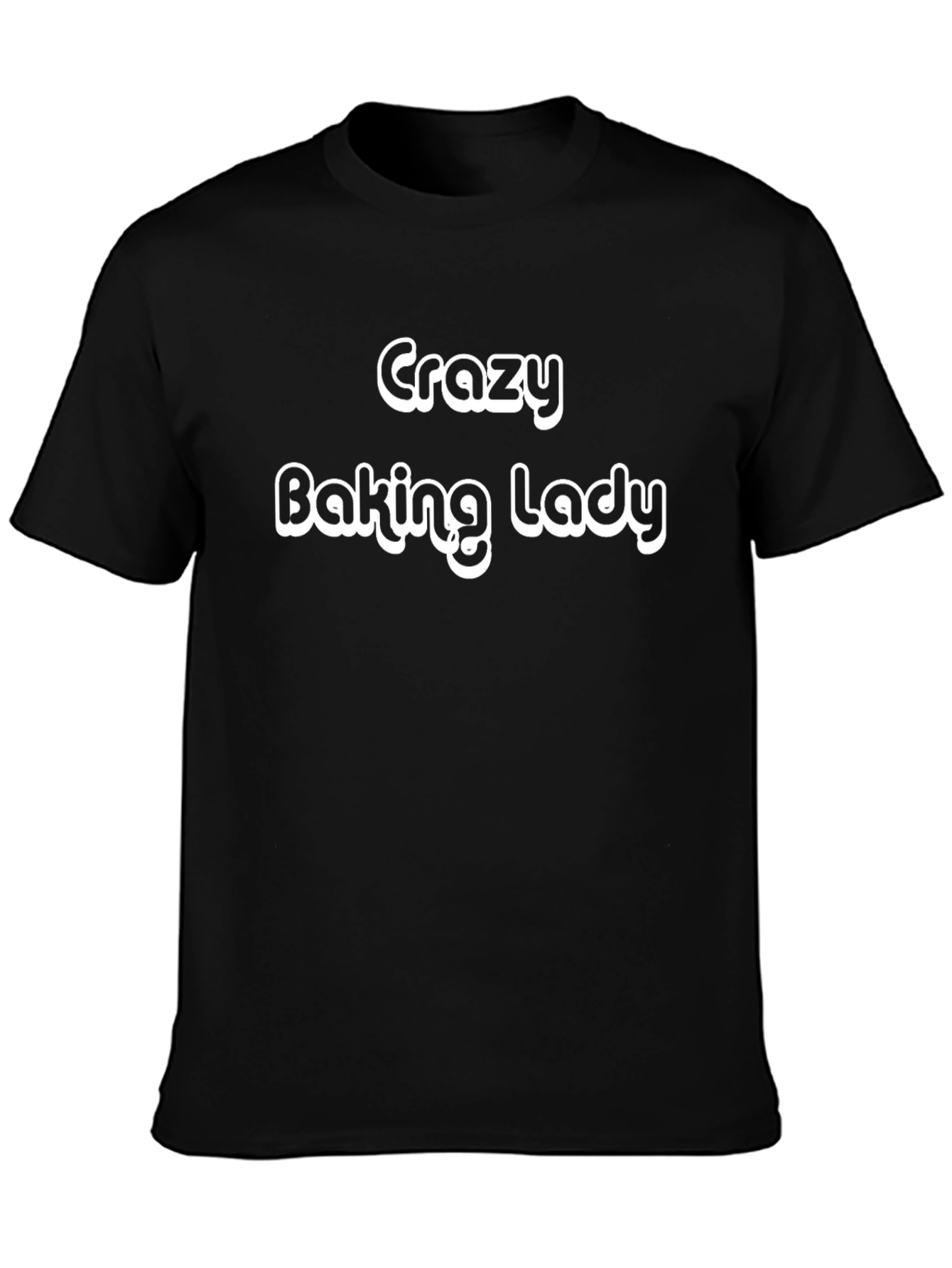 Crazy Baking Lady T-Shirt - Novelty Graphic Tee