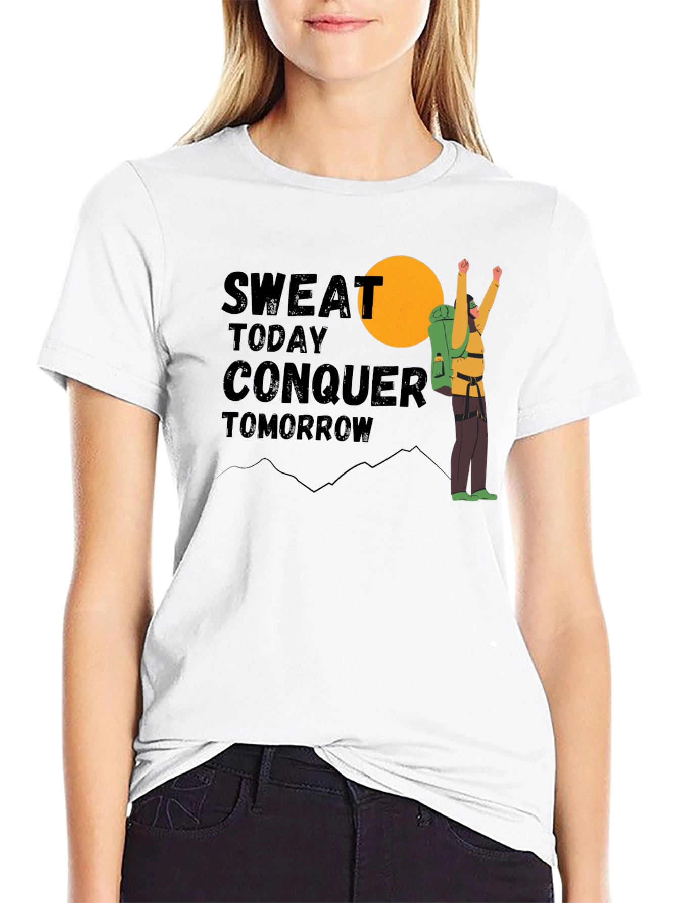 Sweat Today Conquer Tomorrow Graphic Tee