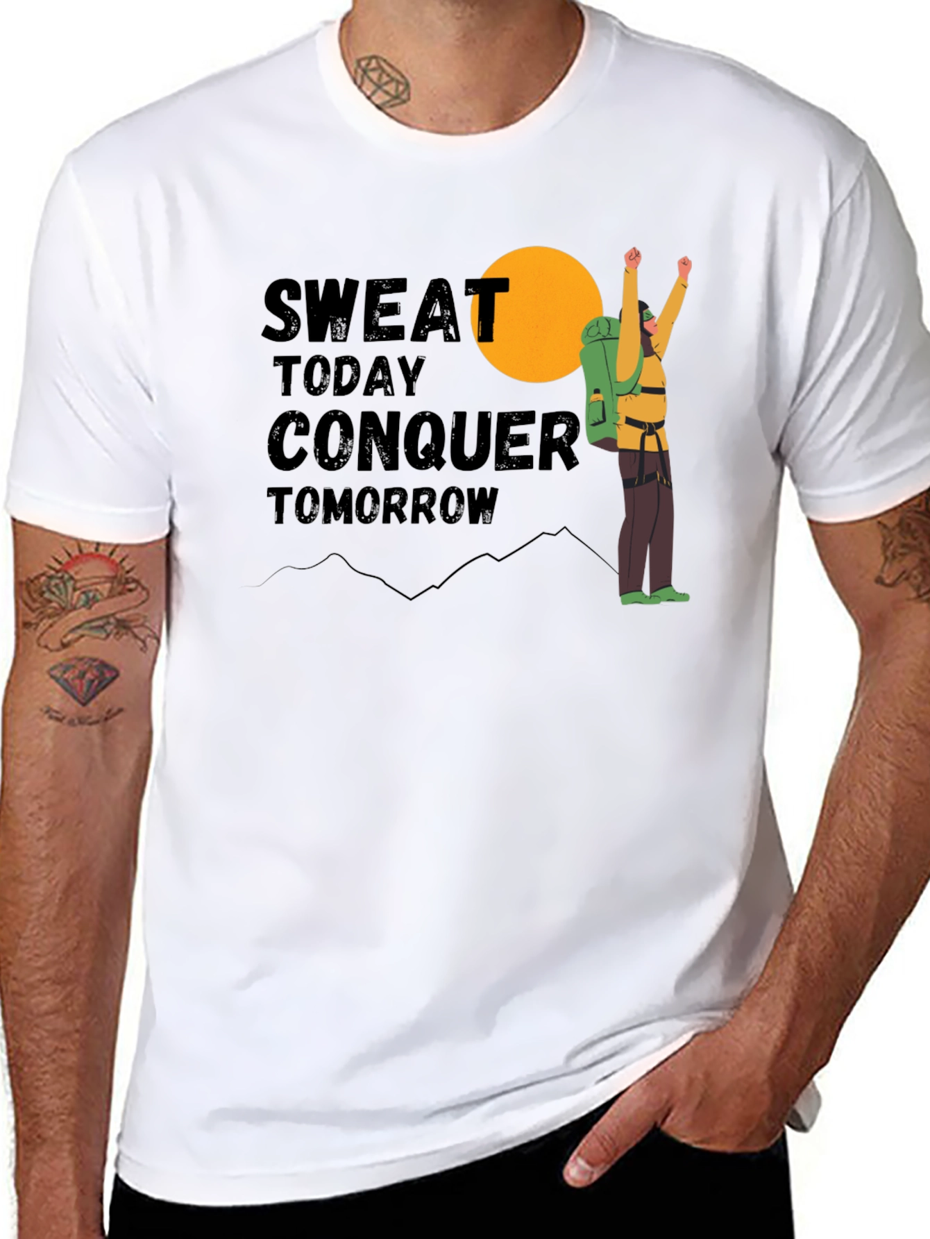 Sweat Today Conquer Tomorrow Graphic Tee