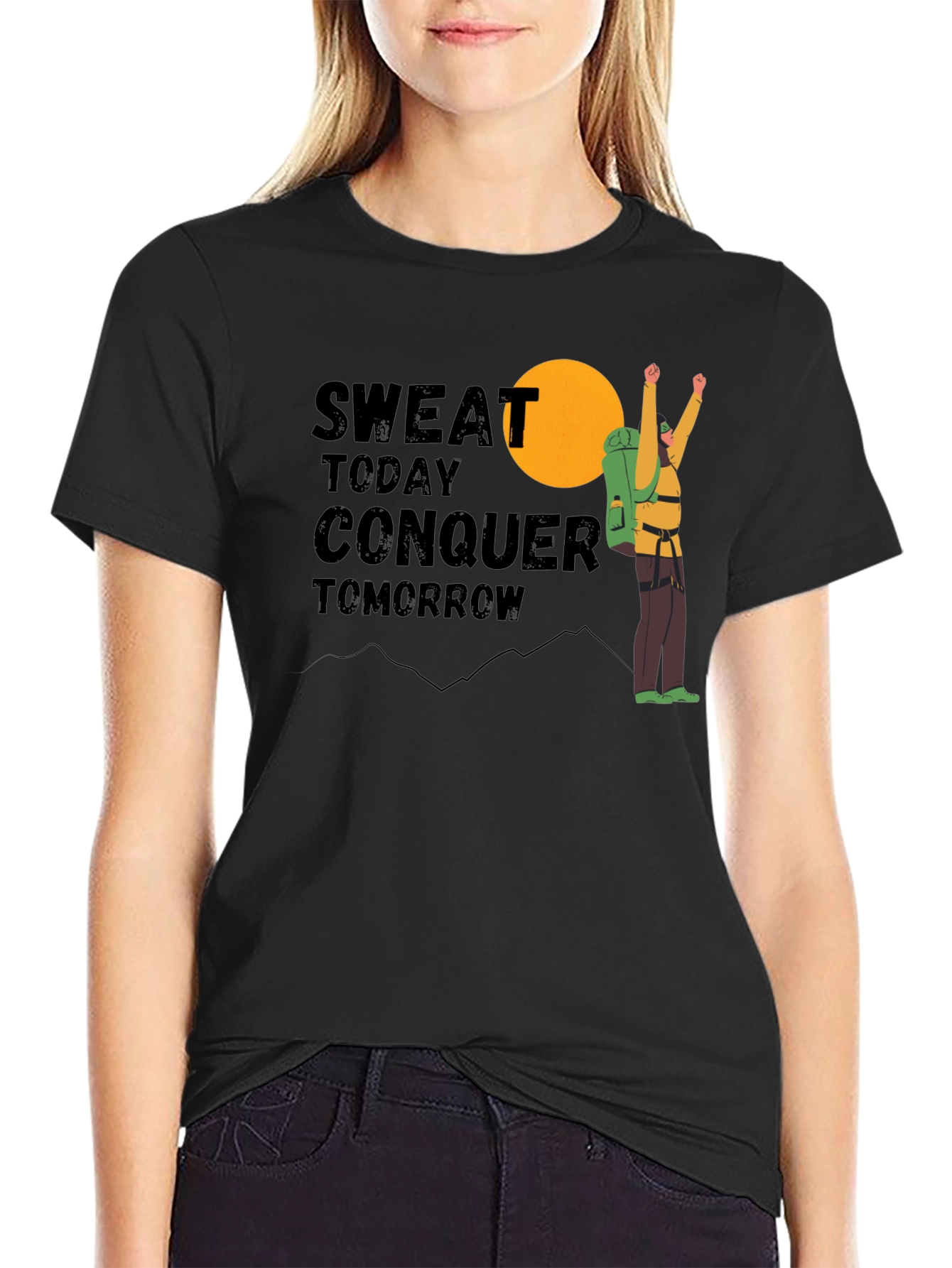 Sweat Today Conquer Tomorrow Graphic Tee