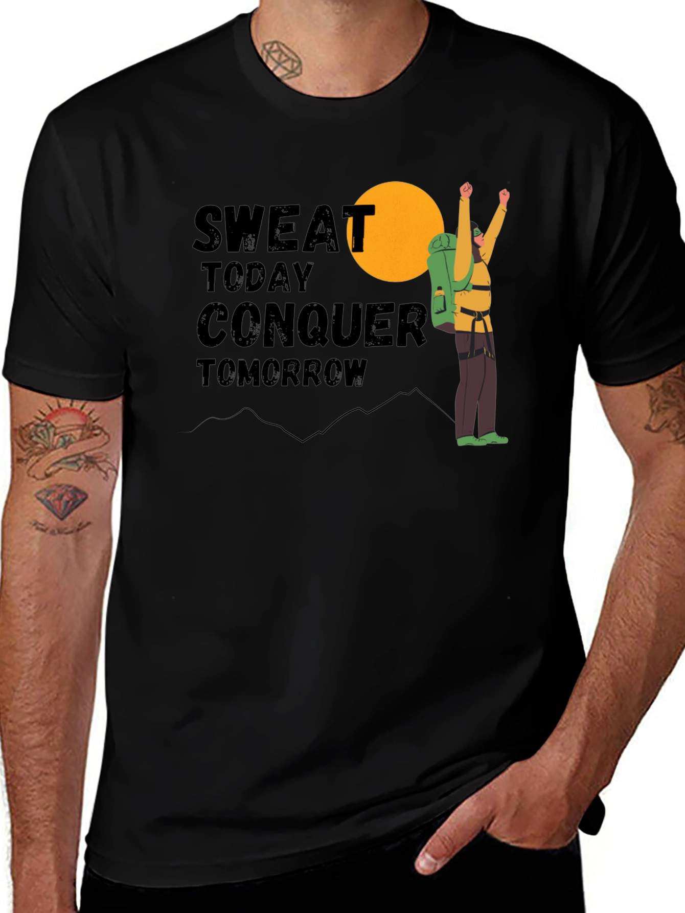 Sweat Today Conquer Tomorrow Graphic Tee