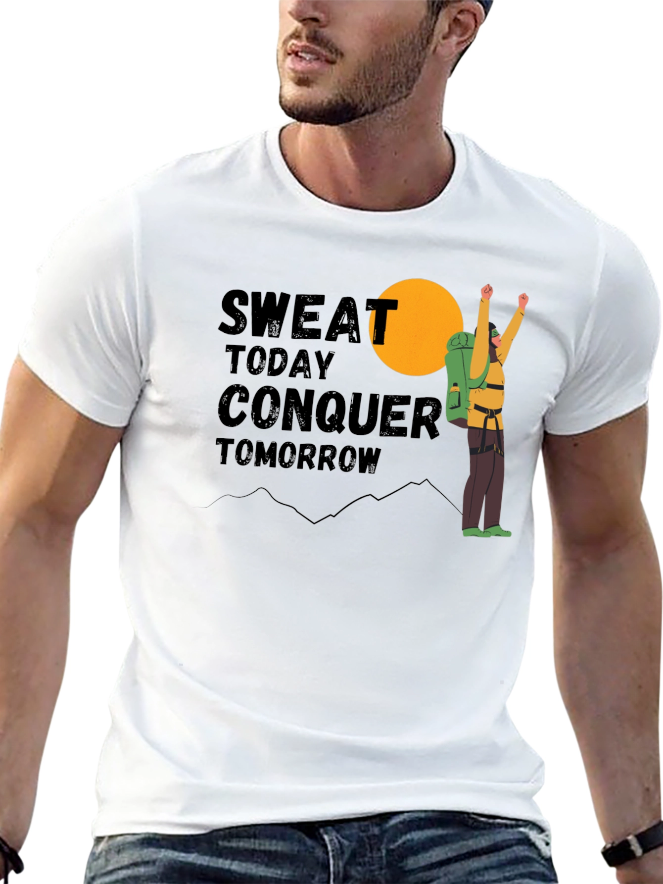 Sweat Today Conquer Tomorrow Graphic Tee