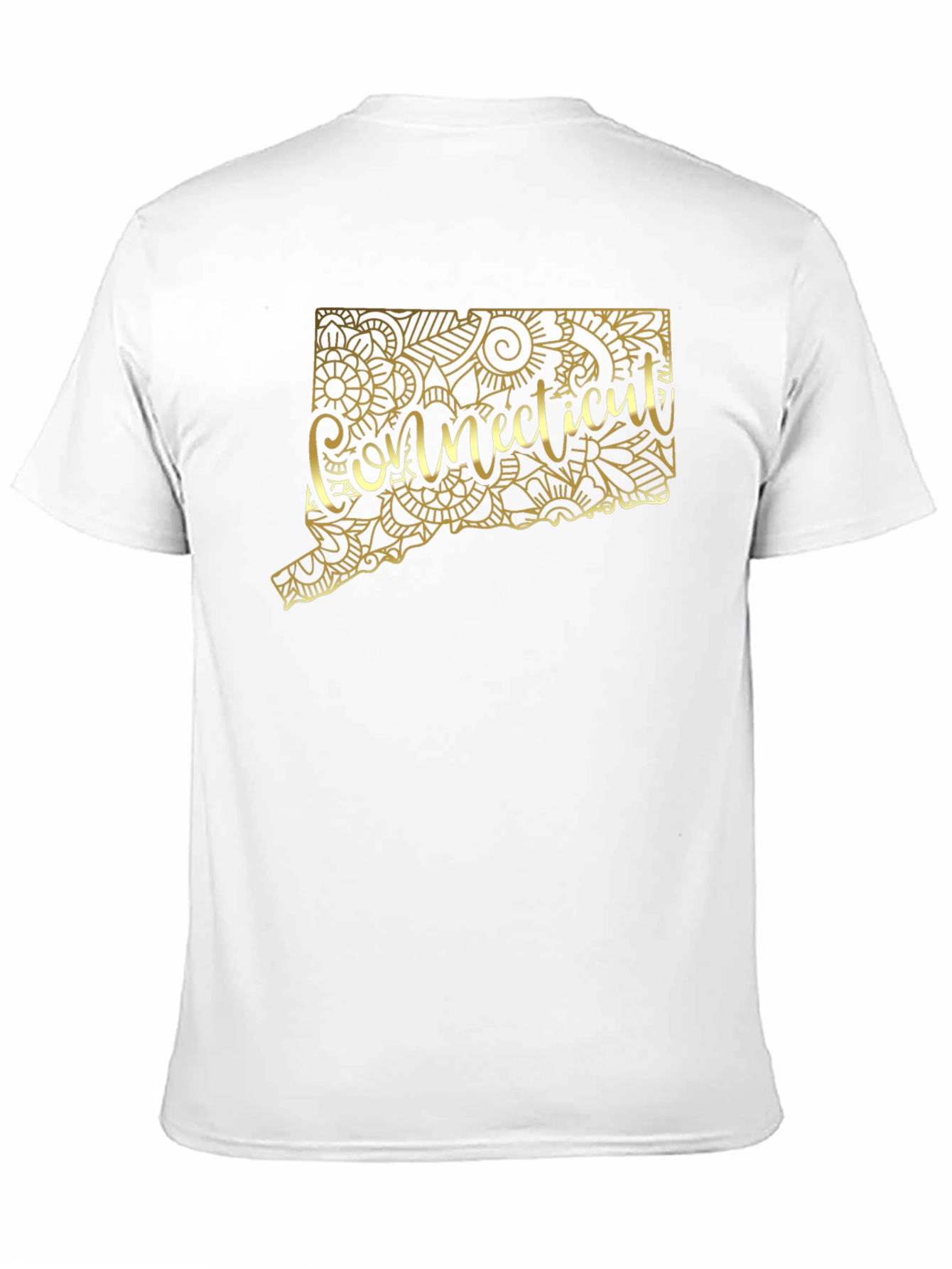 Connecticut State Floral Map Tee