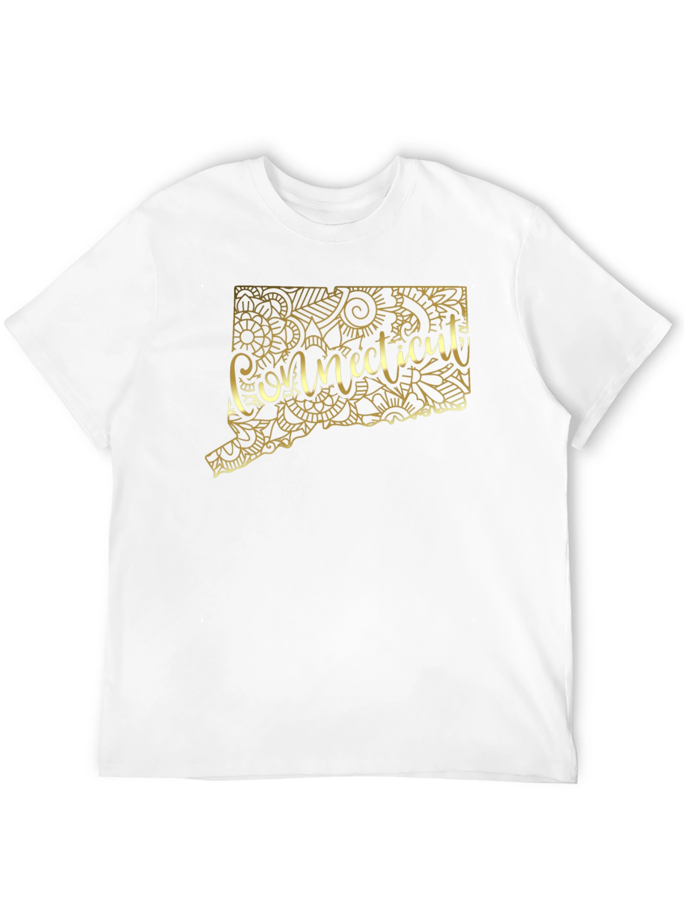 Connecticut State Floral Map Tee