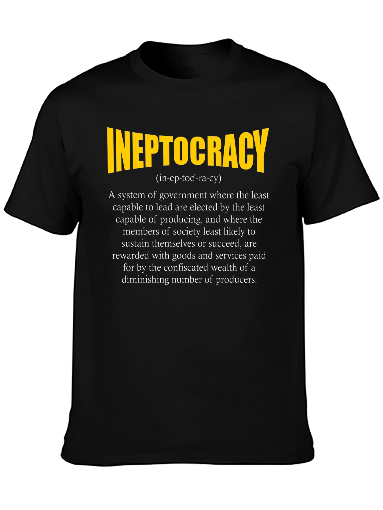 Ineptocracy Definition Graphic T-Shirt