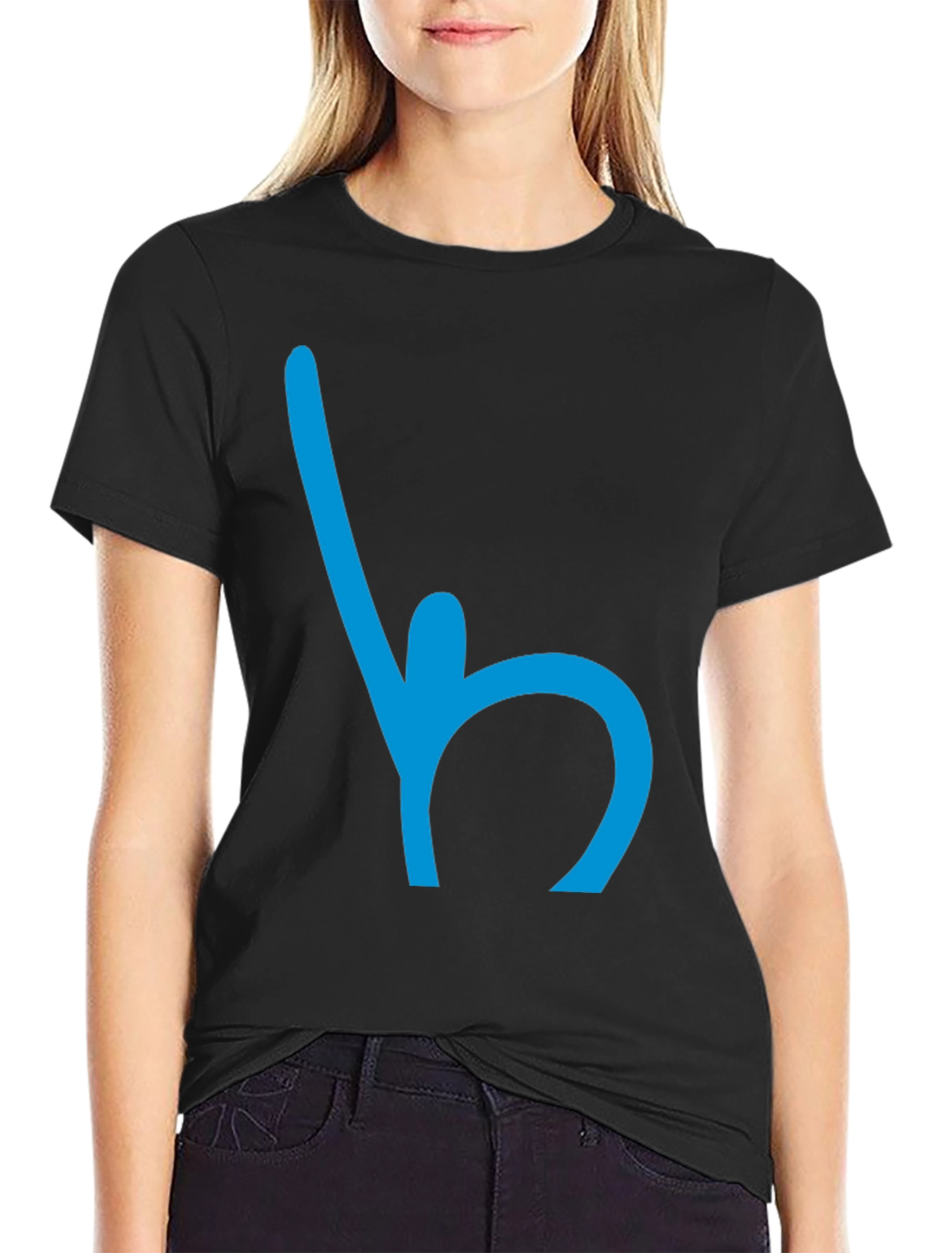 Abstract Symbol Black T-Shirt