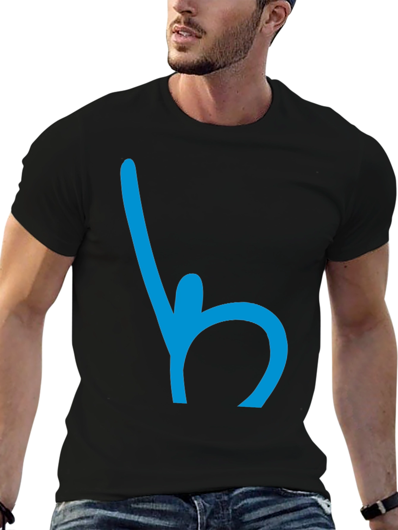 Abstract Symbol Black T-Shirt