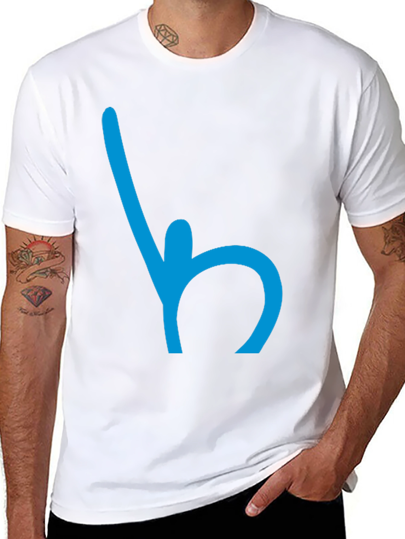Abstract Symbol Black T-Shirt