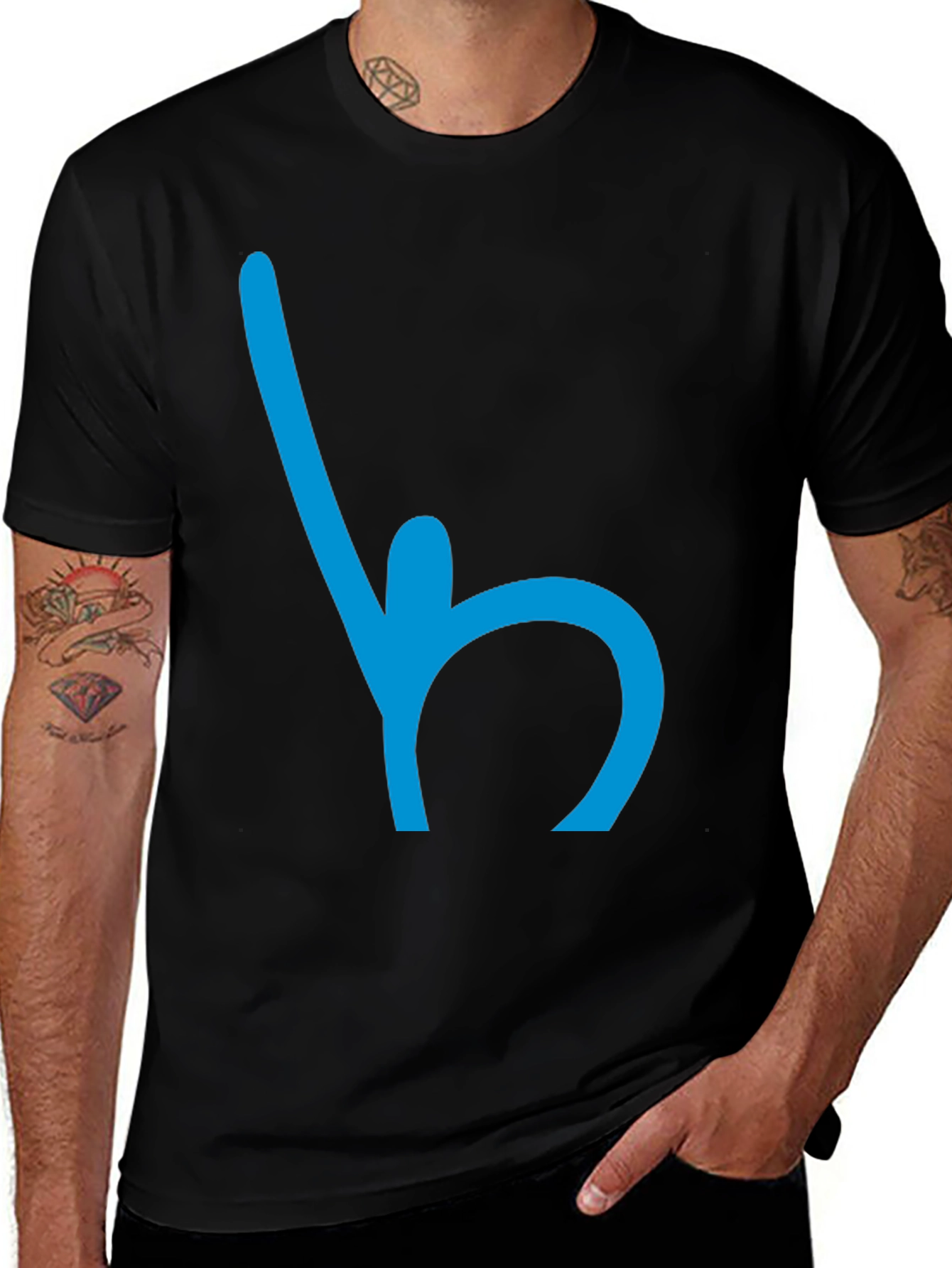 Abstract Symbol Black T-Shirt