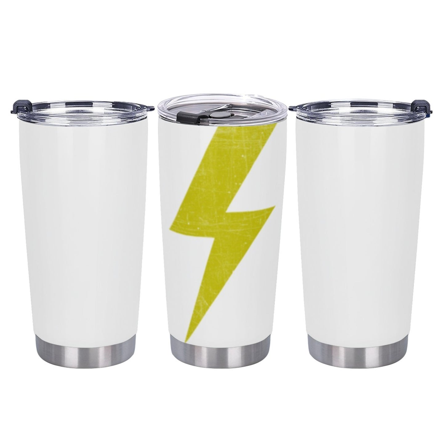 Reusable Graphic Insulated Tumbler - Stainless Steel Leak-Proof Travel Cup