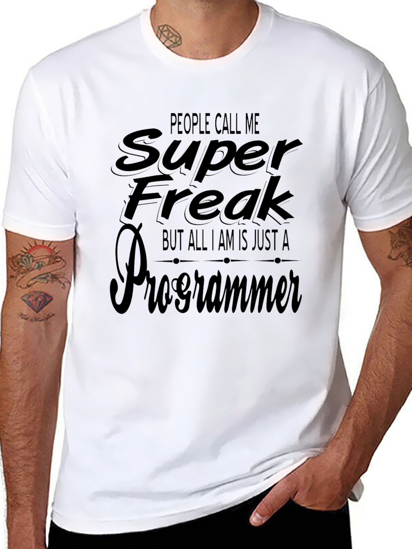 Super Freak Programmer Black T-Shirt