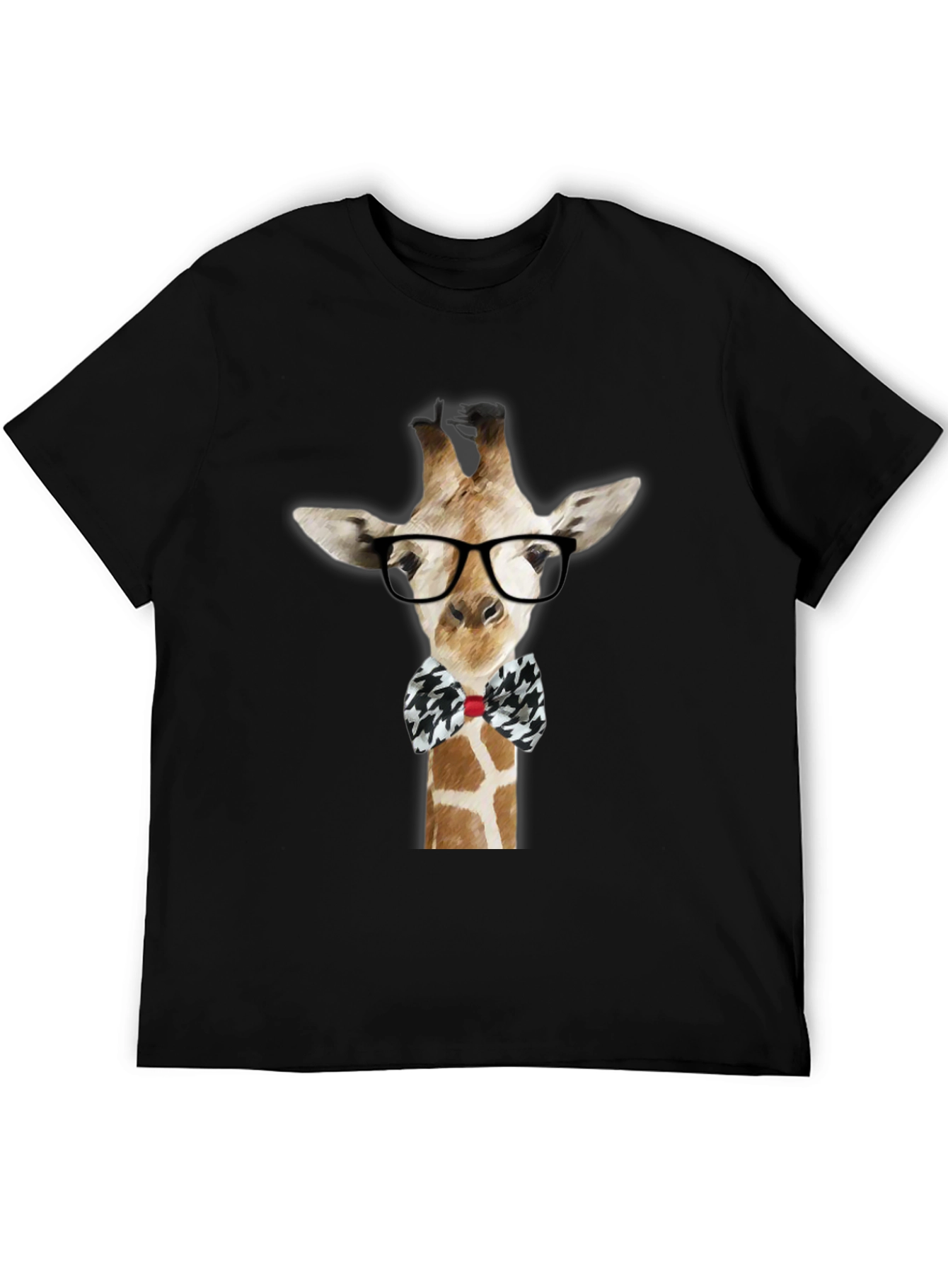 Giraffe with Glasses Graphic T-Shirt