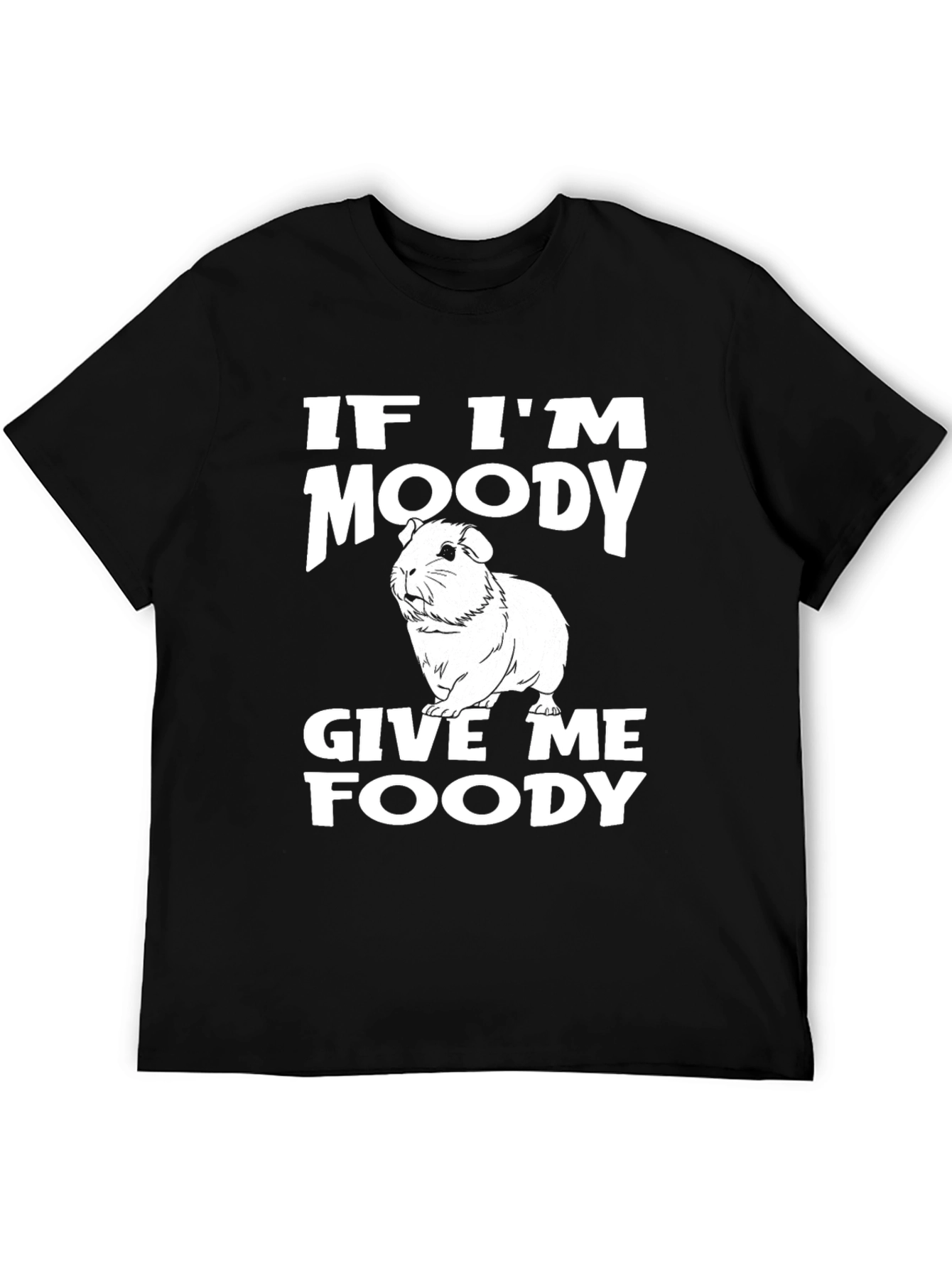 Moody Guinea Pig Funny Graphic T-Shirt