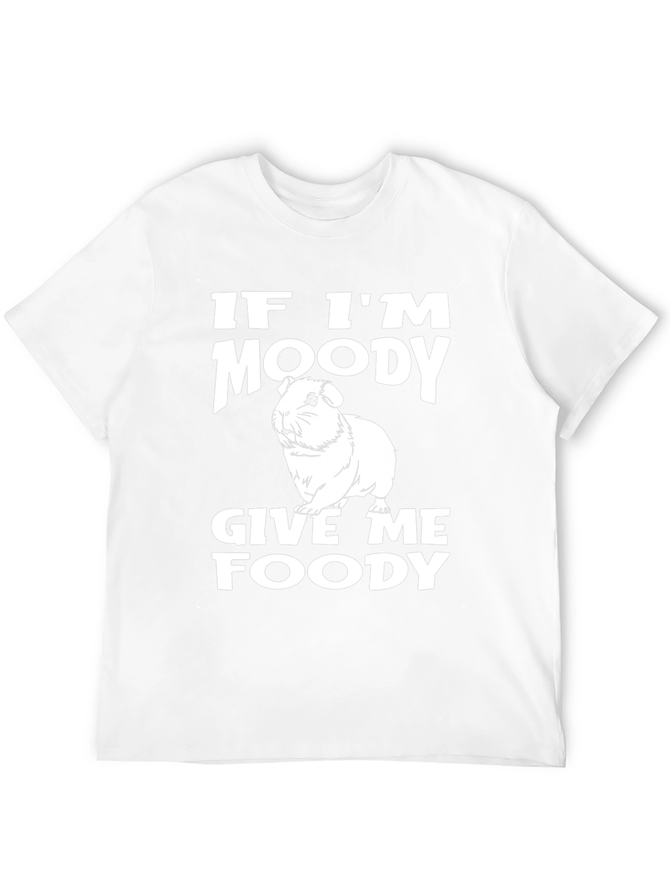 Moody Guinea Pig Funny Graphic T-Shirt