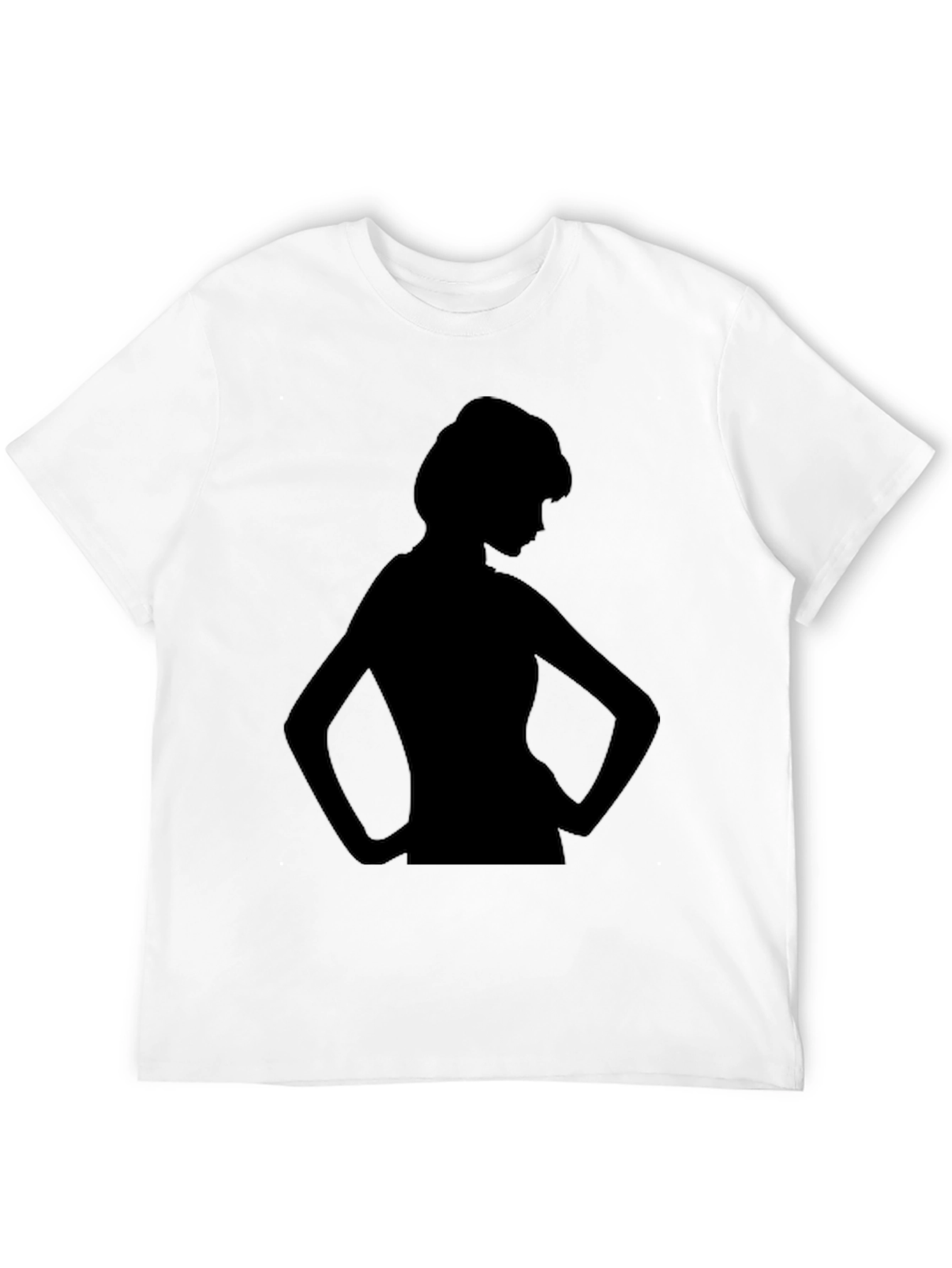 Silhouette Woman Graphic Tee - Black