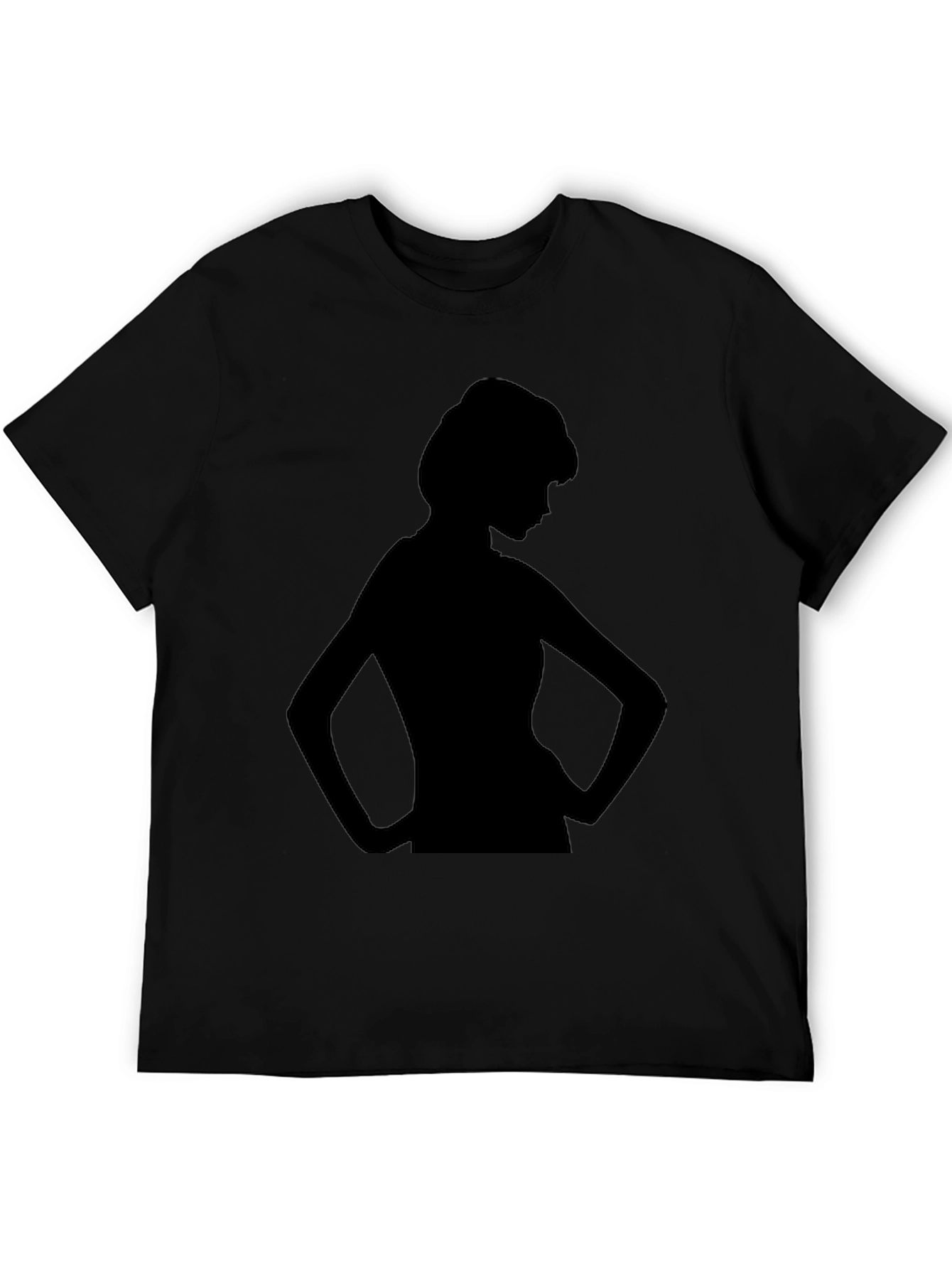 Silhouette Woman Graphic Tee - Black