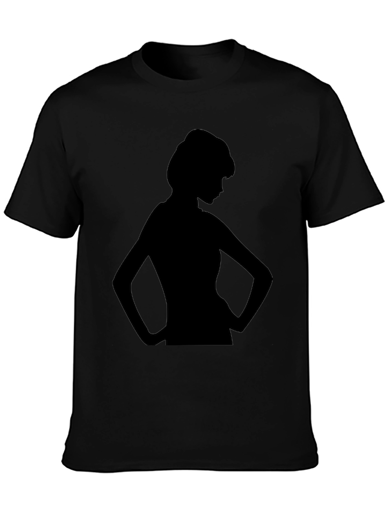Silhouette Woman Graphic Tee - Black