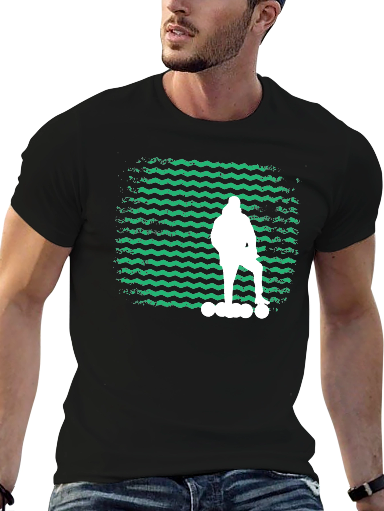 Skateboarder Graphic Tee - Cool Retro Design