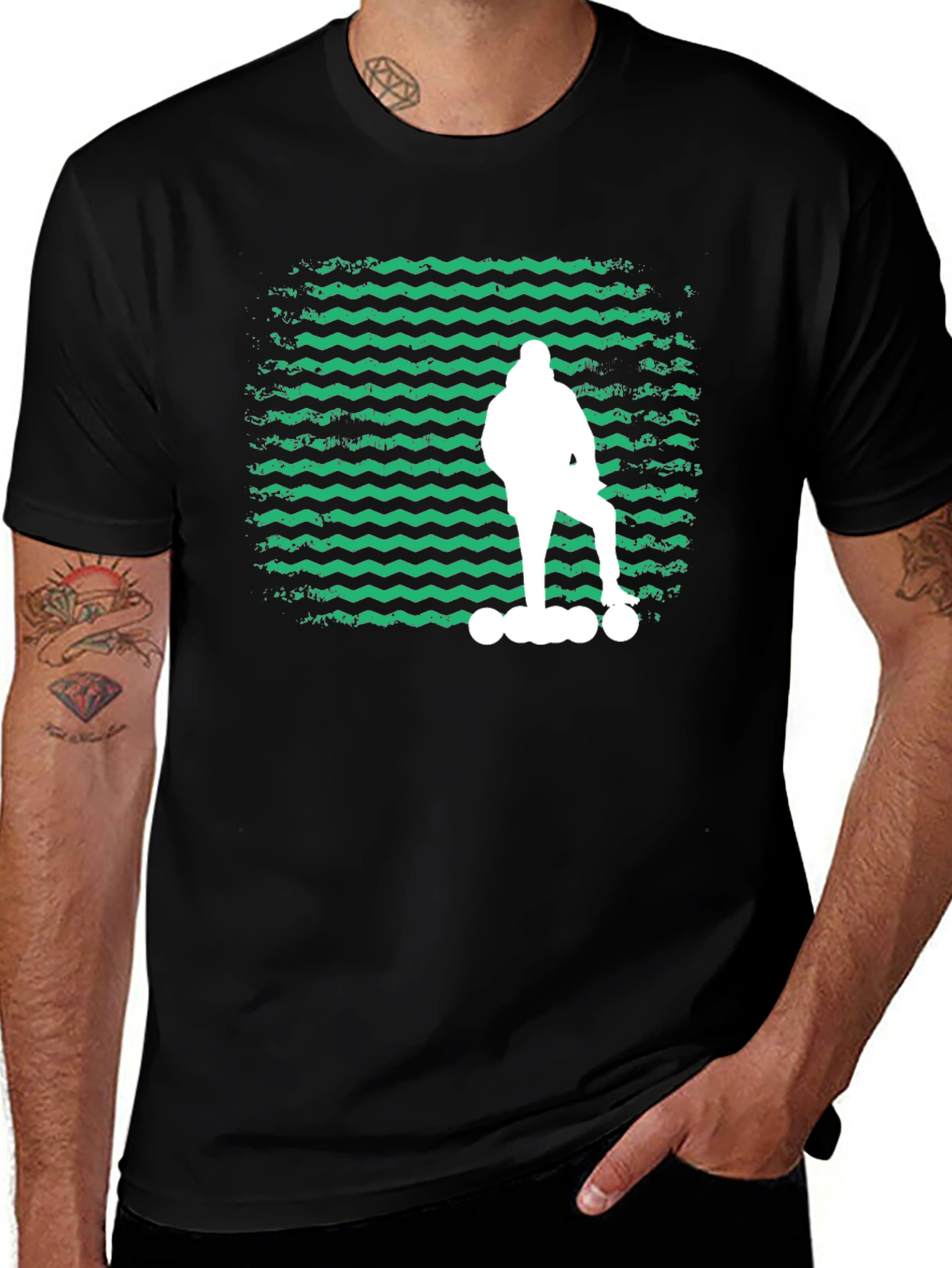 Skateboarder Graphic Tee - Cool Retro Design