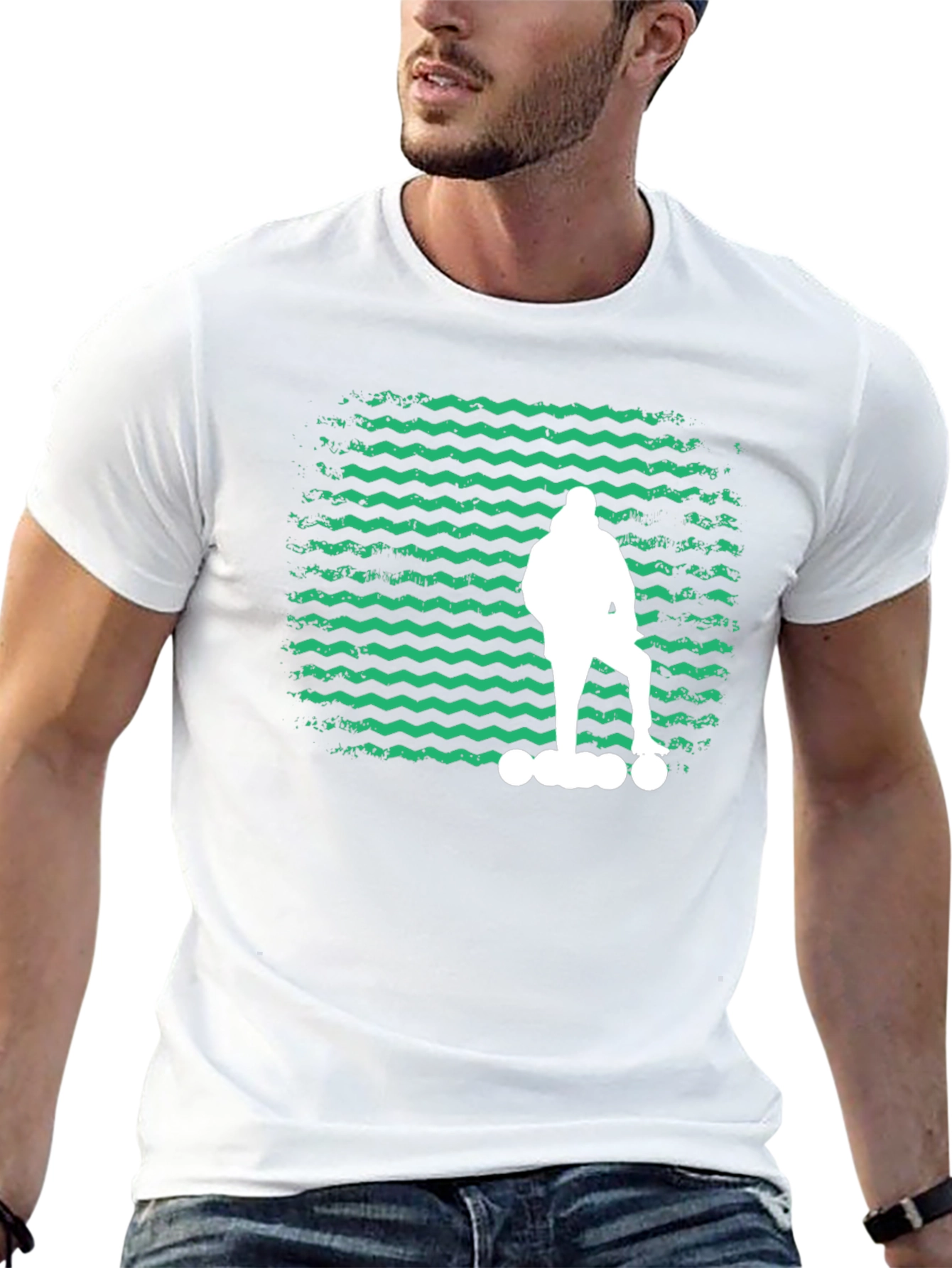 Skateboarder Graphic Tee - Cool Retro Design