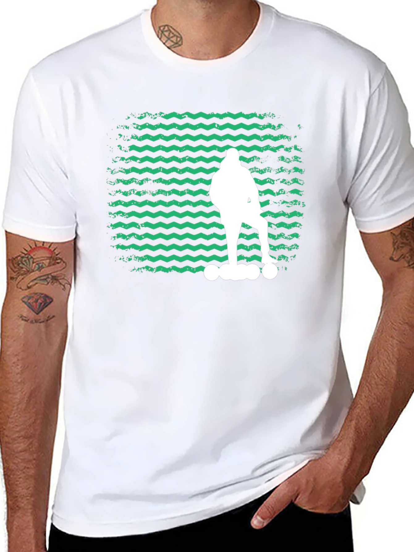Skateboarder Graphic Tee - Cool Retro Design