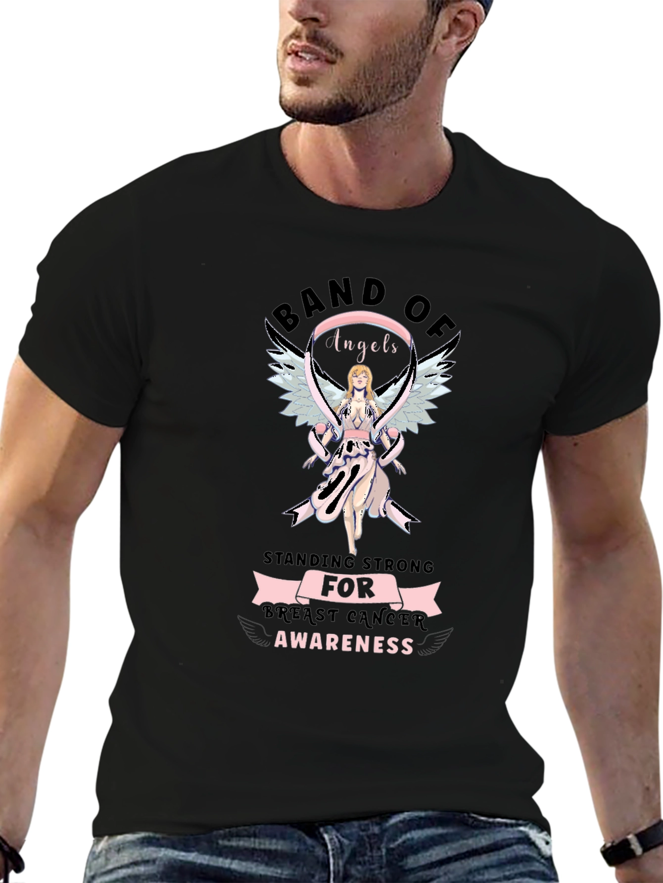 Breast Cancer Awareness Graphic T-Shirt