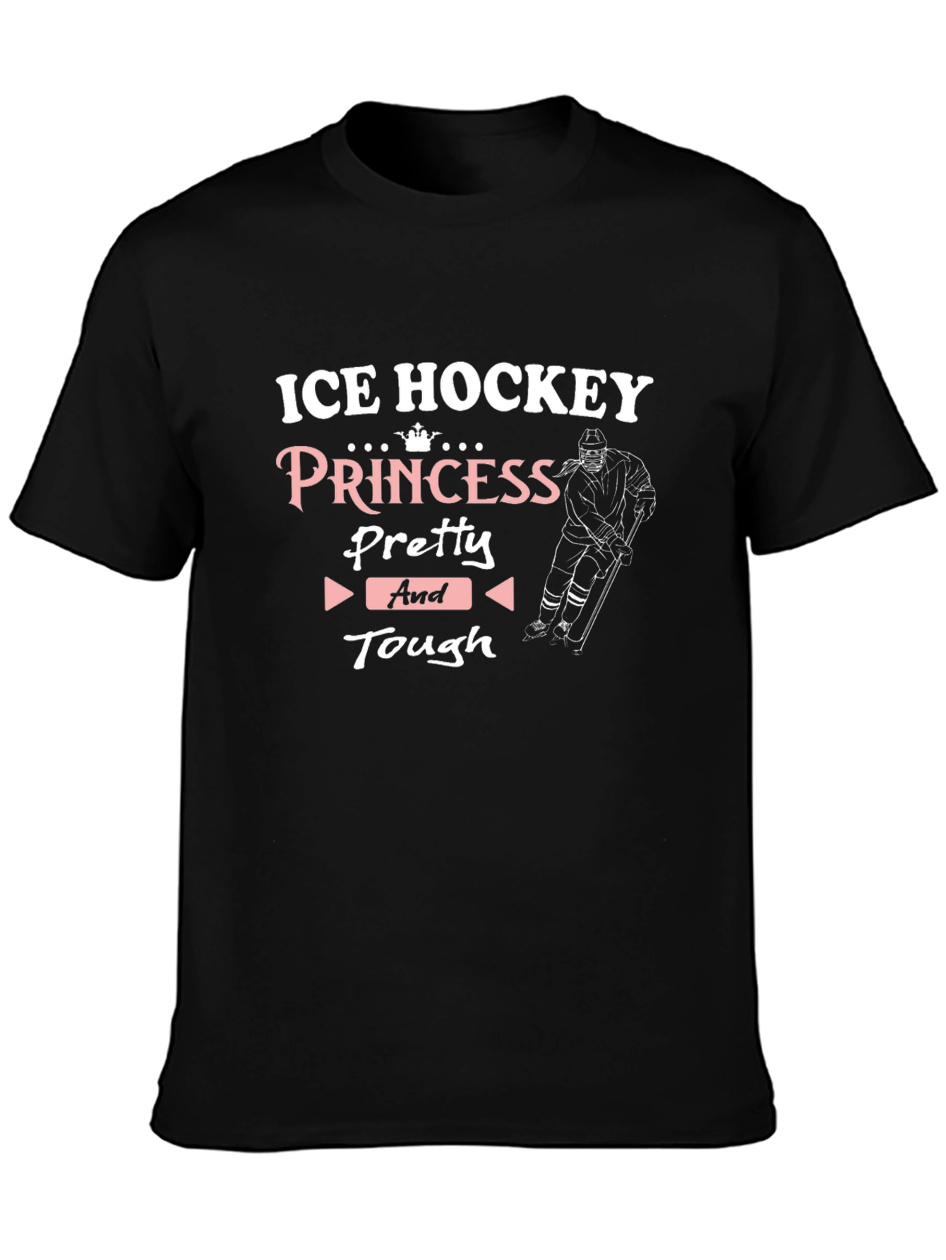 Ice Hockey Princess T-Shirt Pretty & Tough Tee