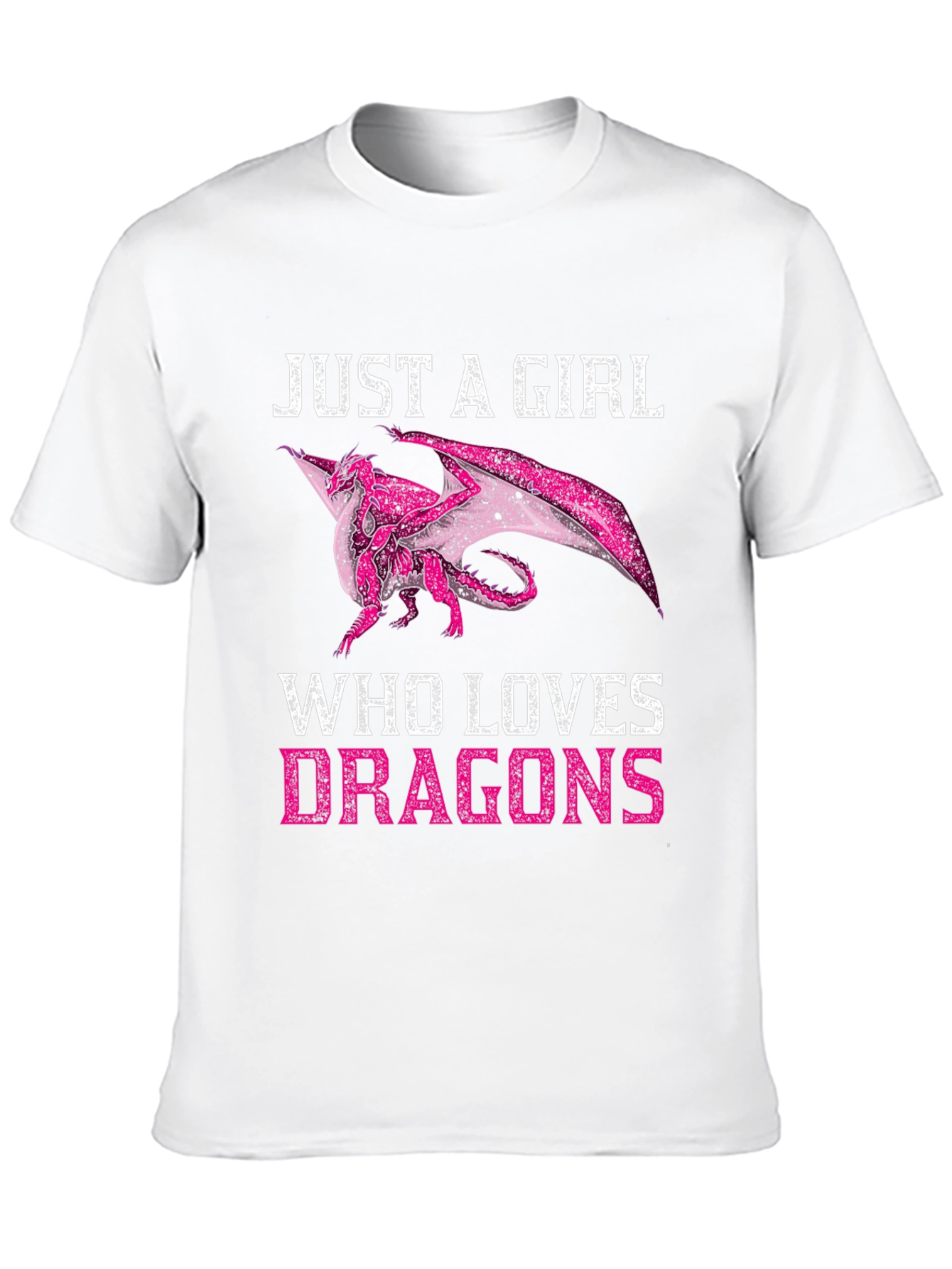 Just A Girl Who Loves Dragons Graphic T-Shirt