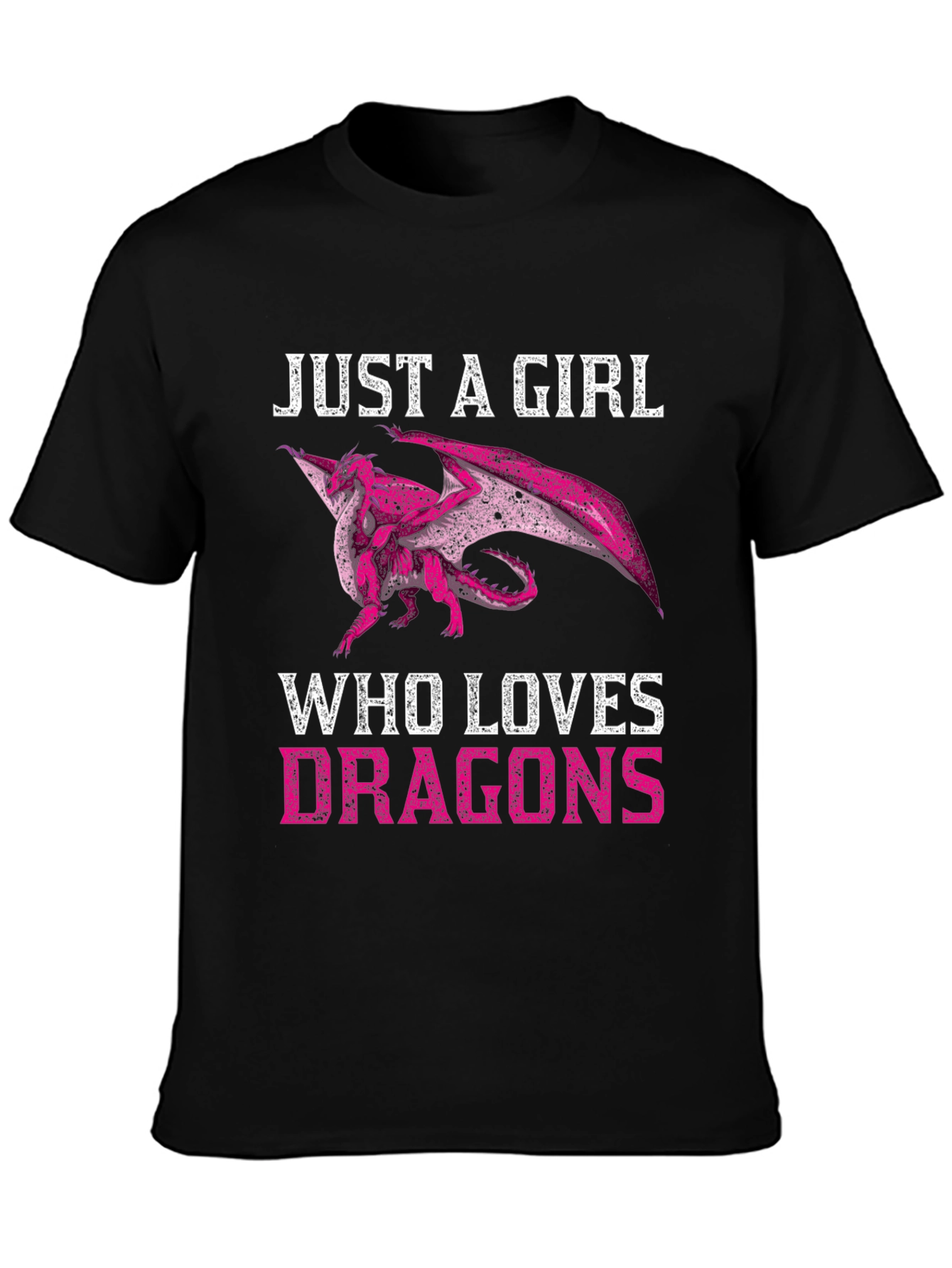 Just A Girl Who Loves Dragons Graphic T-Shirt