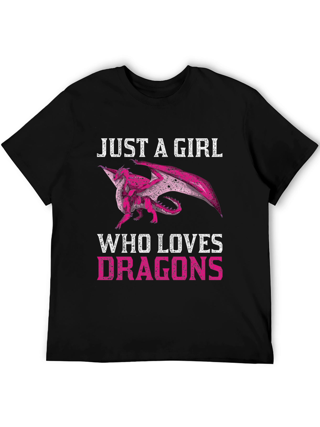 Just A Girl Who Loves Dragons Graphic T-Shirt