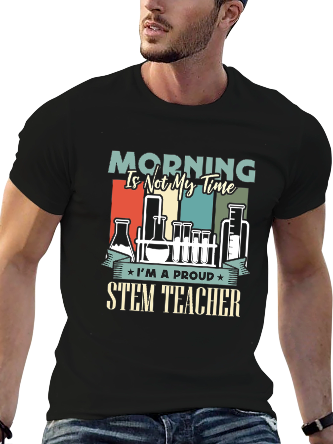 Proud STEM Teacher Graphic T-Shirt