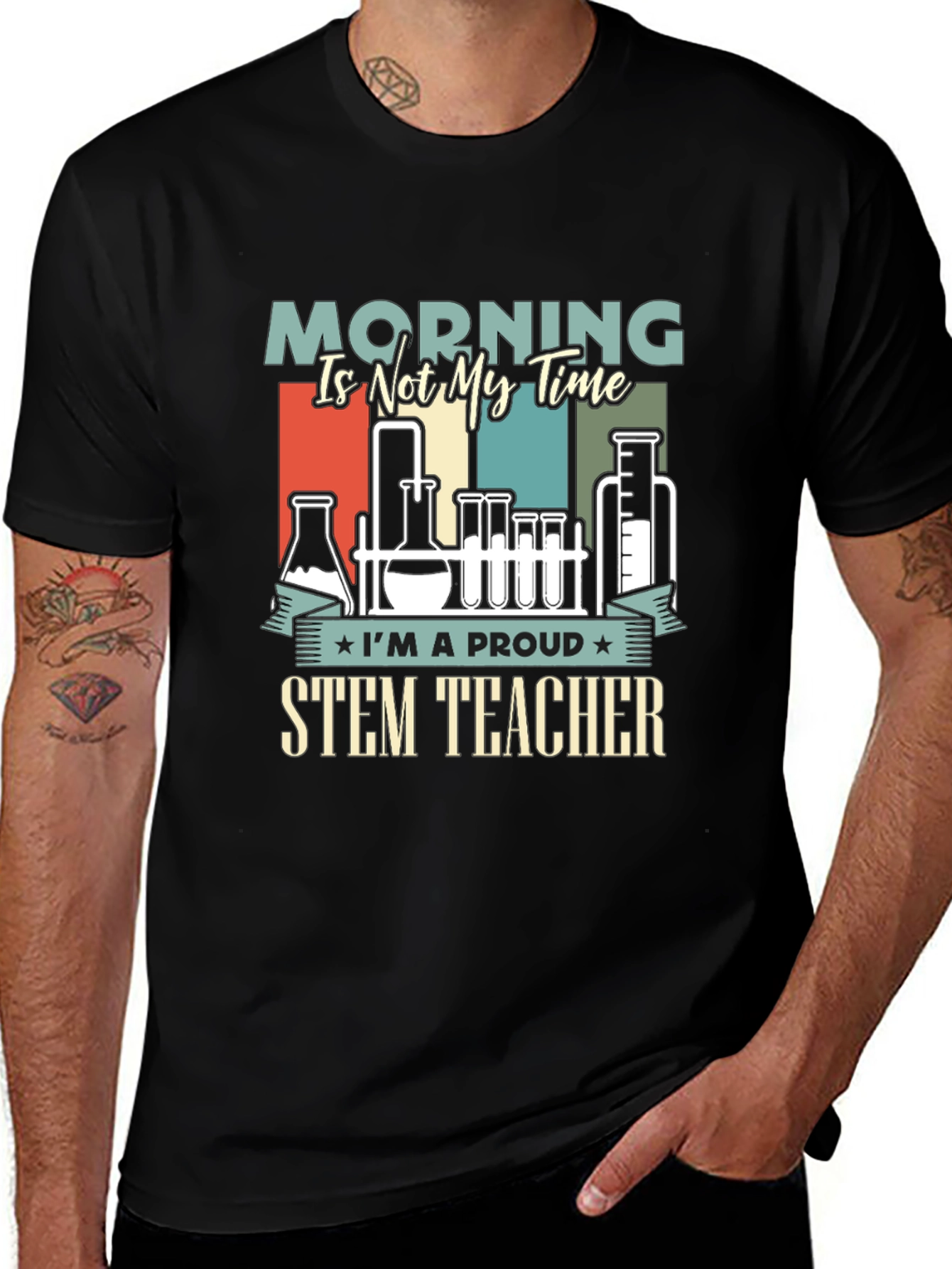 Proud STEM Teacher Graphic T-Shirt