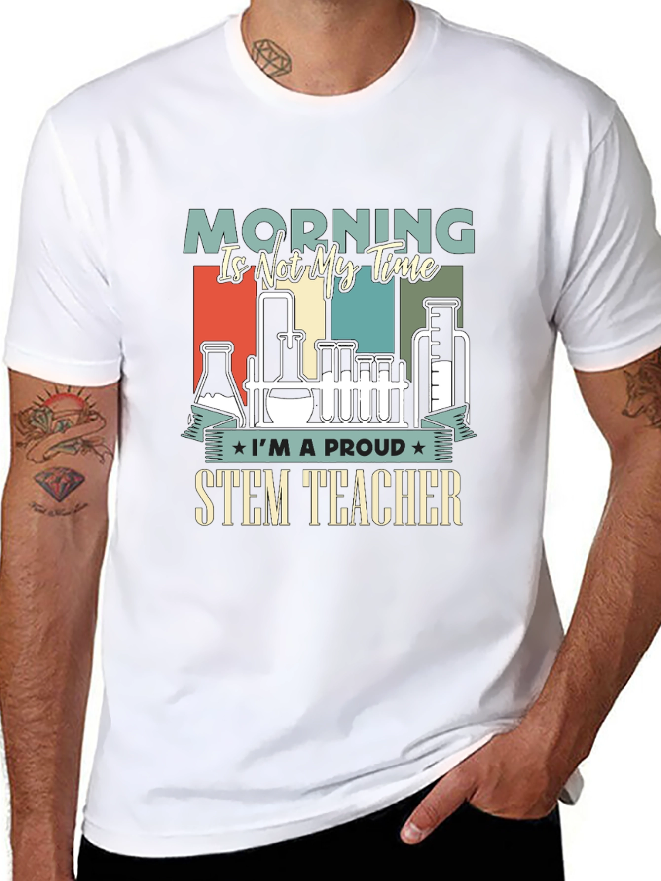 Proud STEM Teacher Graphic T-Shirt