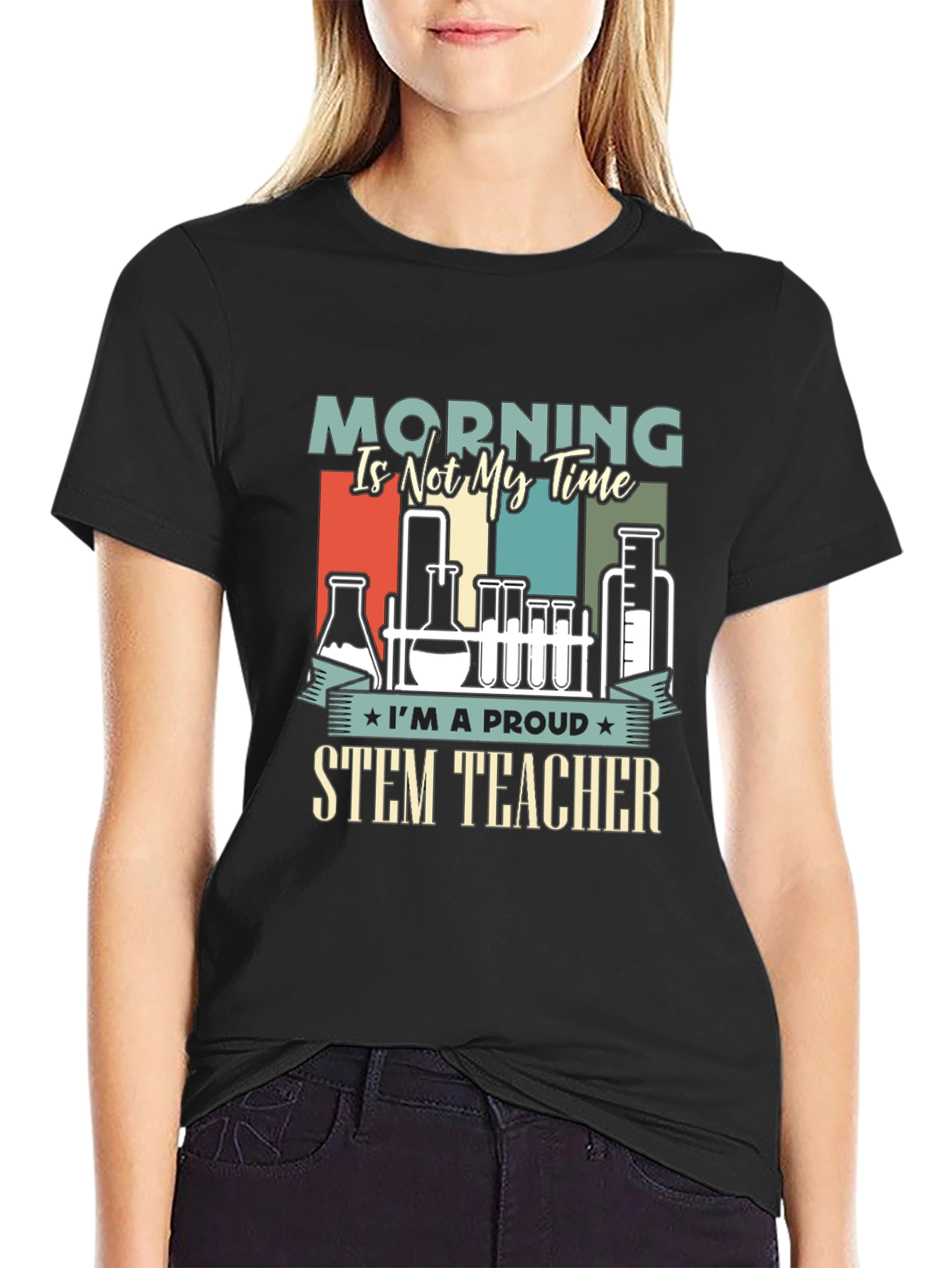 Proud STEM Teacher Graphic T-Shirt