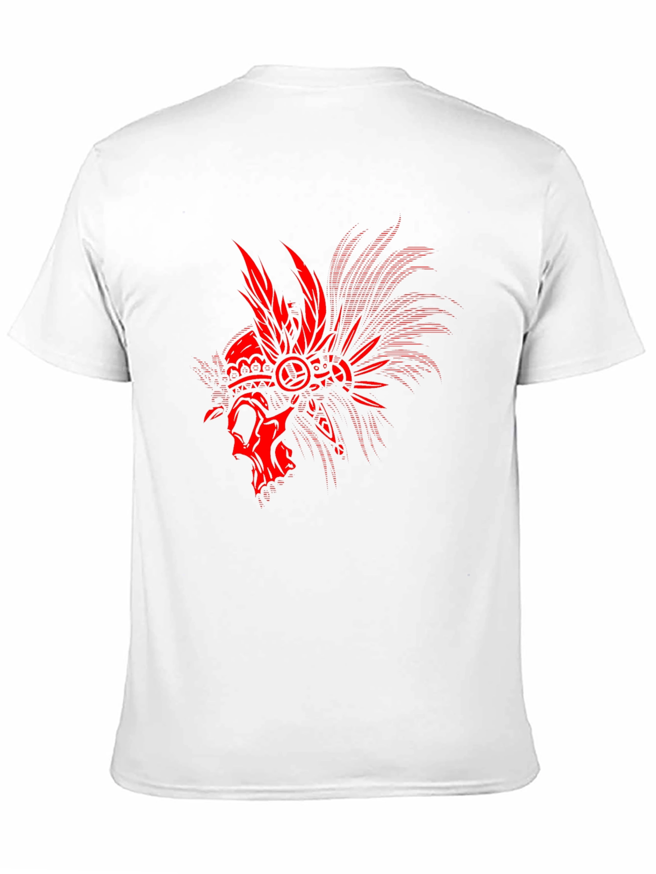 Skull Headdress Graphic Tee - Black