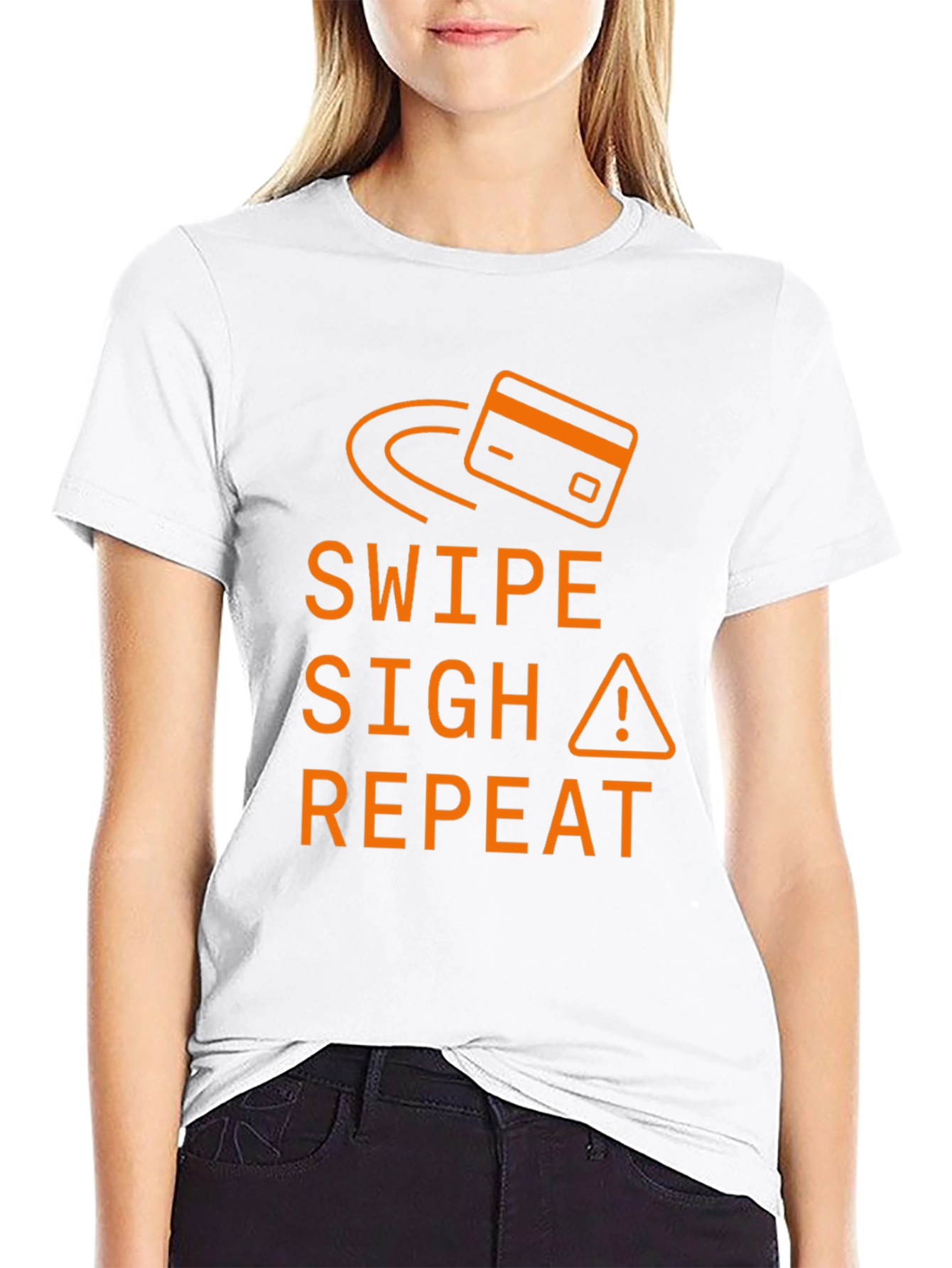 Swipe Sigh Repeat Graphic Tee