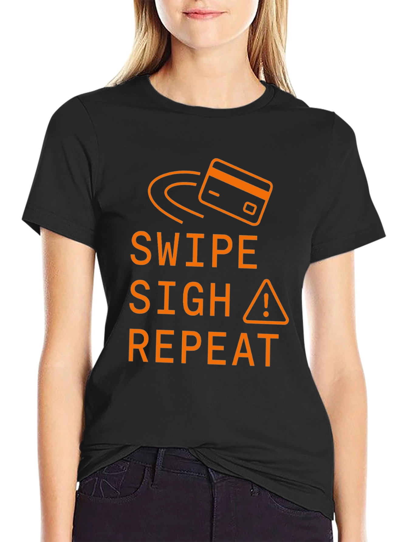 Swipe Sigh Repeat Graphic Tee