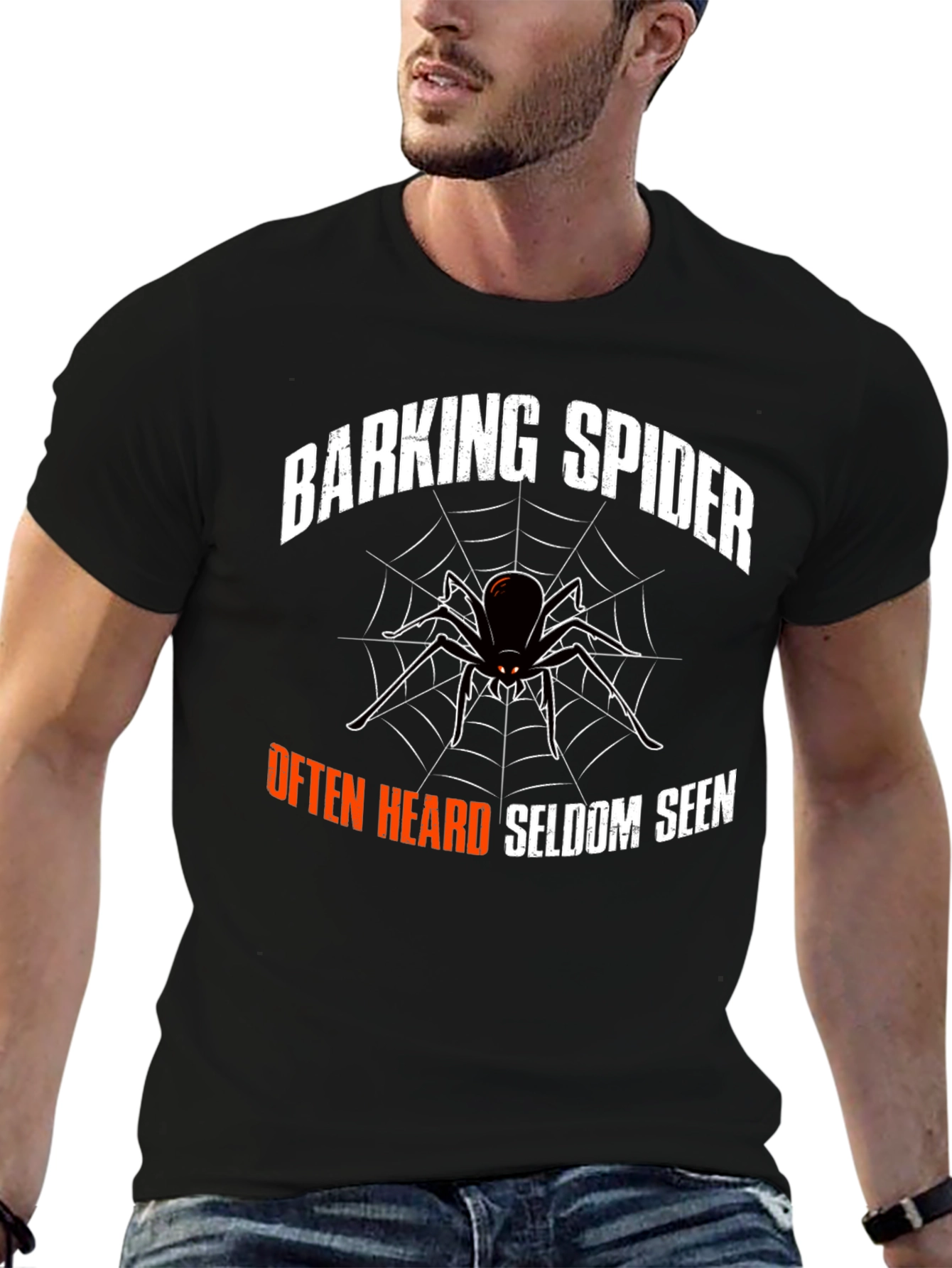 Barking Spider Graphic Tee - Funny Arachnid T-Shirt