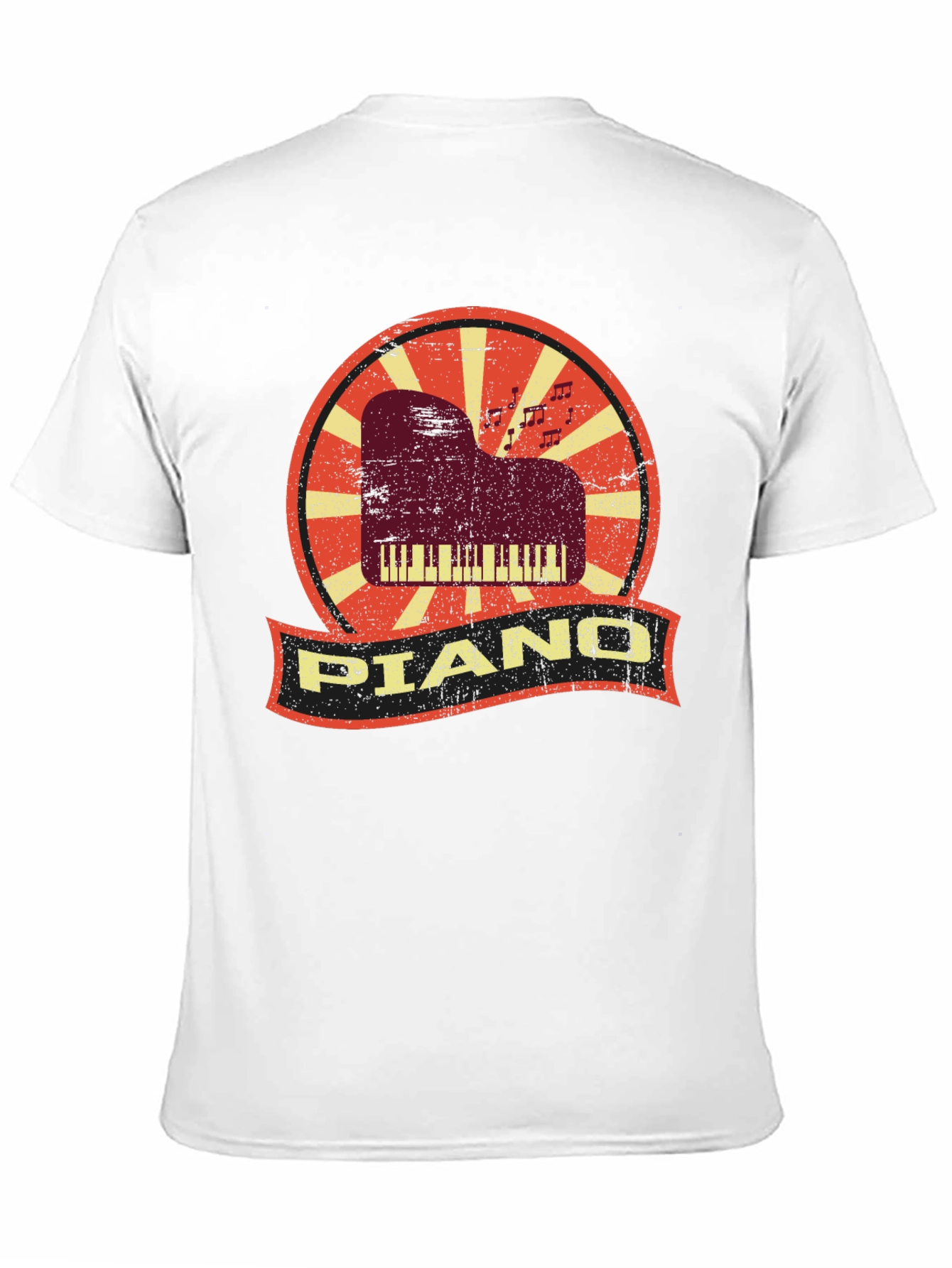 Retro Piano T-Shirt - Musician Style Tee