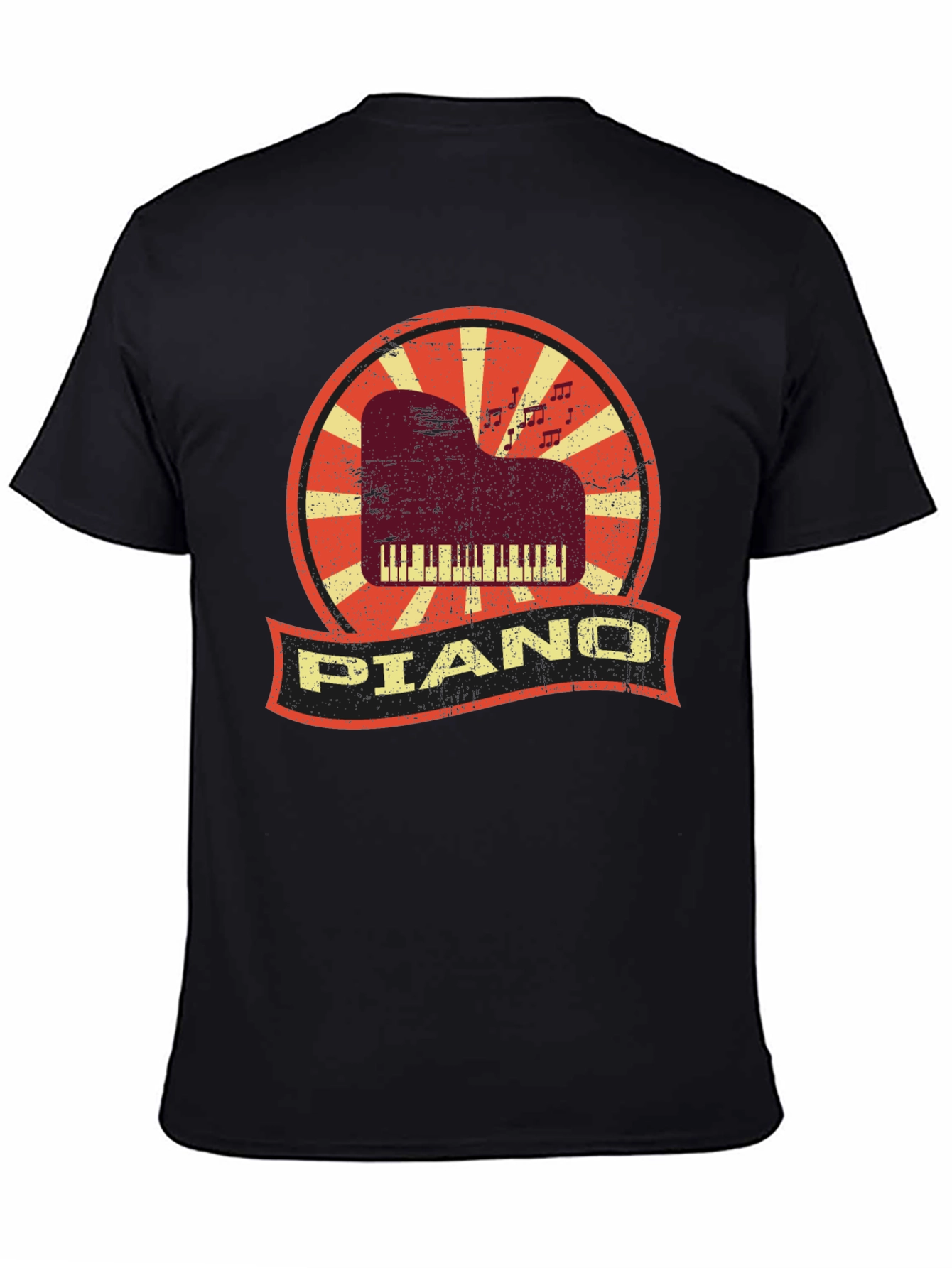 Retro Piano T-Shirt - Musician Style Tee