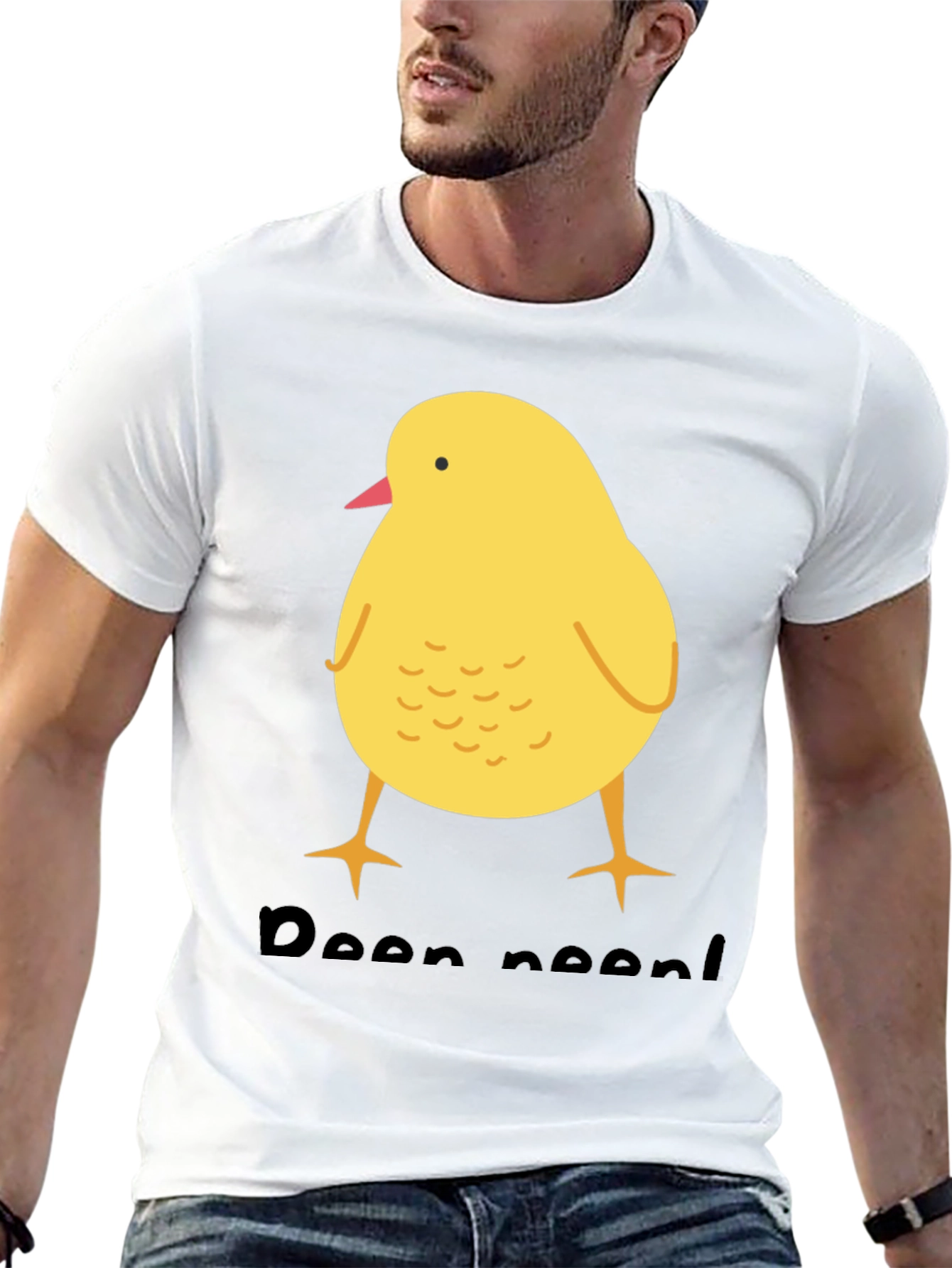 Cute Chick T-Shirt - Black Cotton Blend