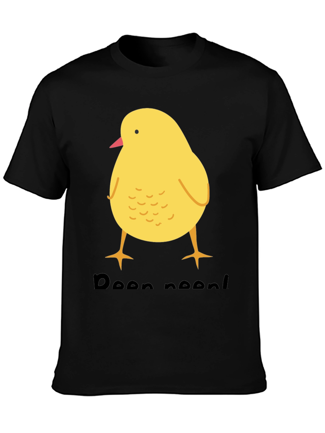 Cute Chick T-Shirt - Black Cotton Blend