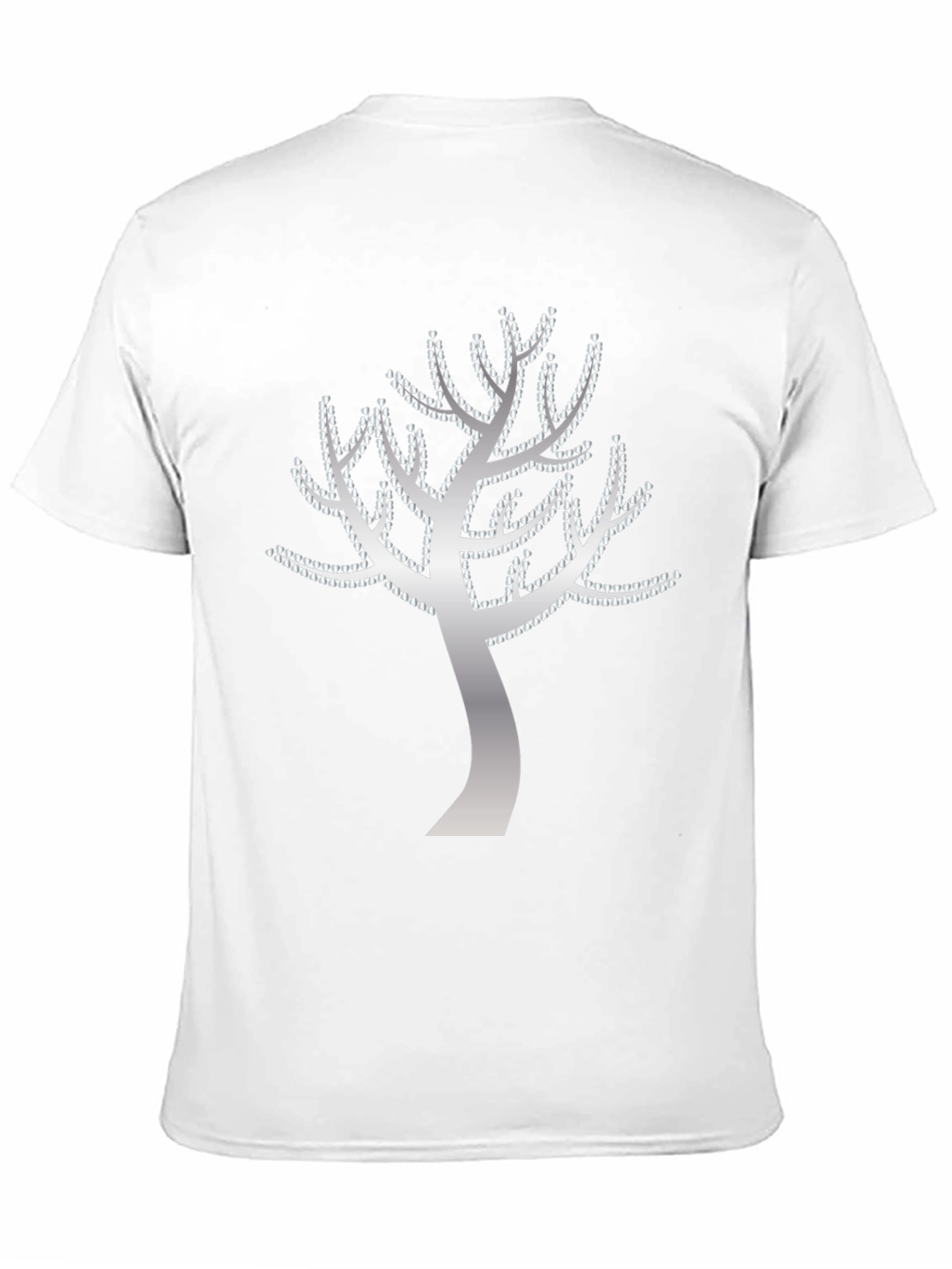 Tree of Hearts Graphic Tee - Black Cotton T-Shirt