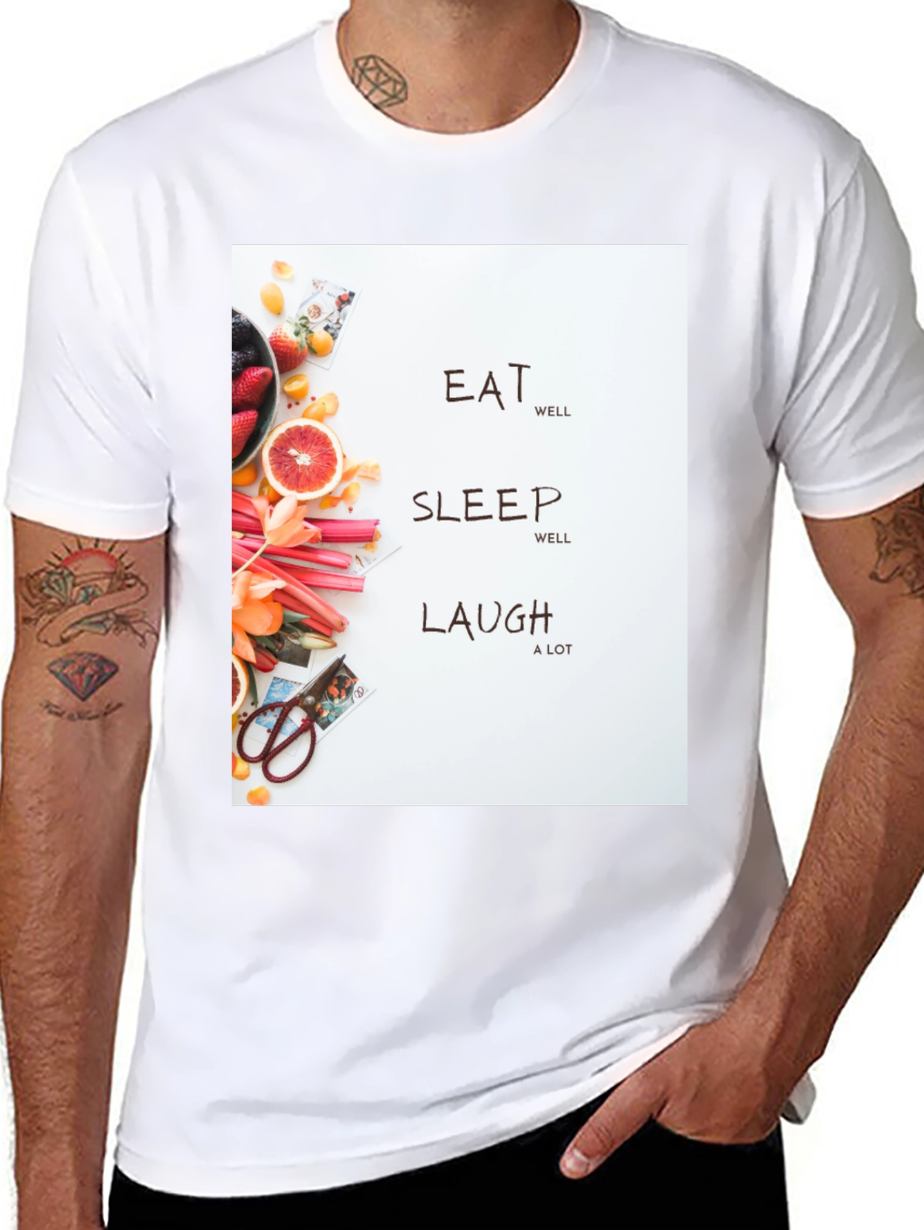Eat Sleep Laugh Graphic Tee