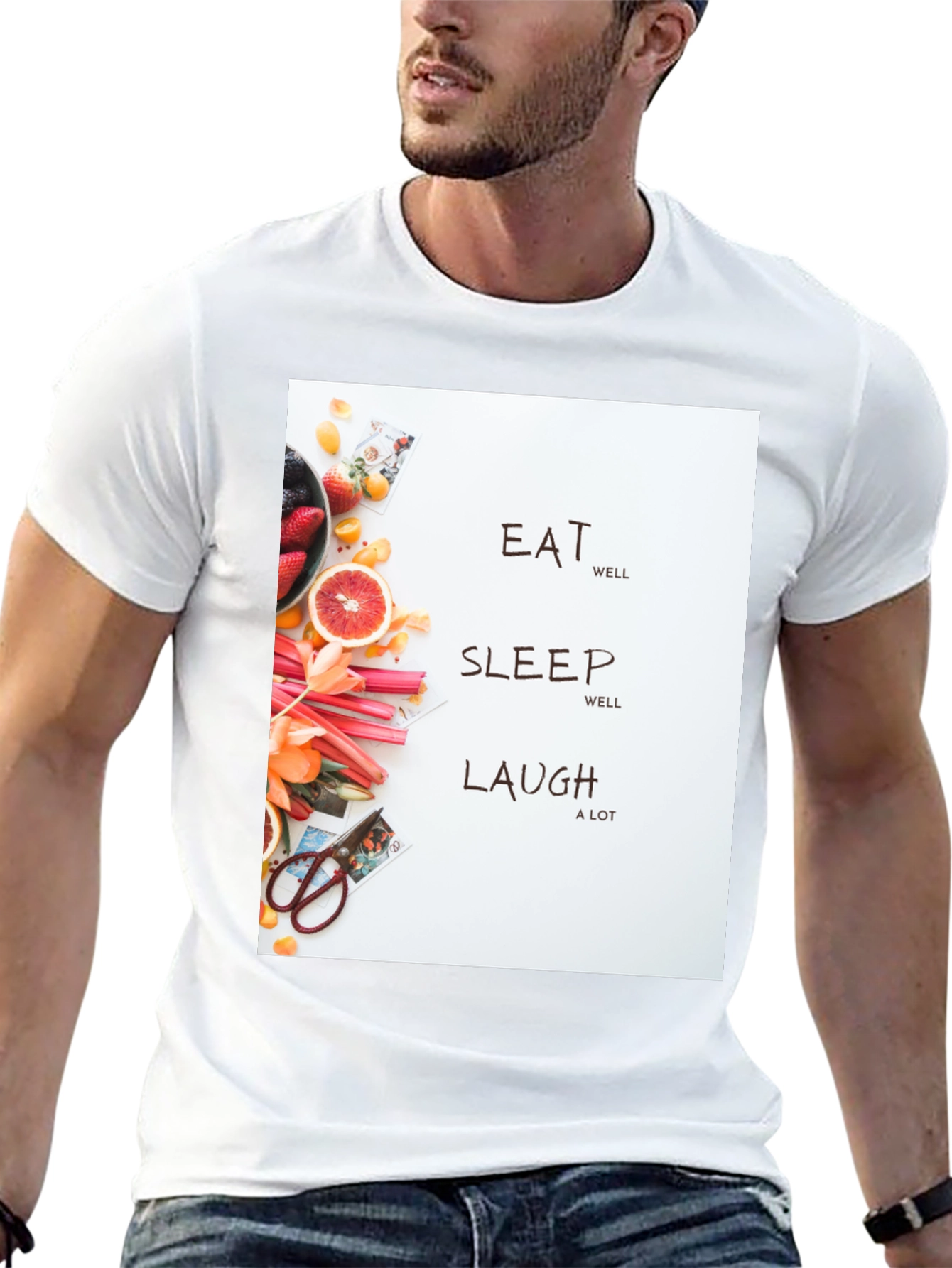 Eat Sleep Laugh Graphic Tee