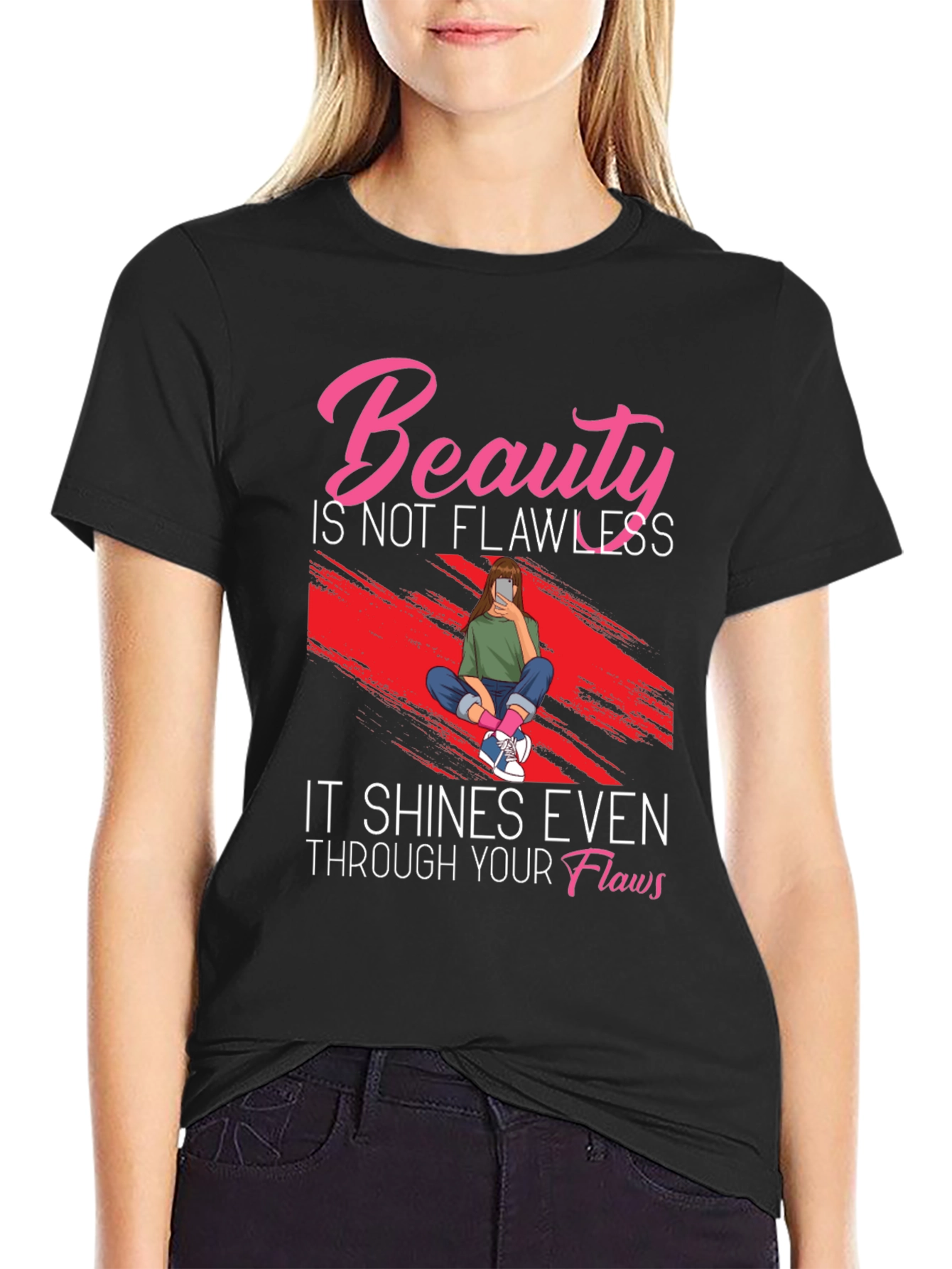 Beauty Through Flaws Graphic T-Shirt