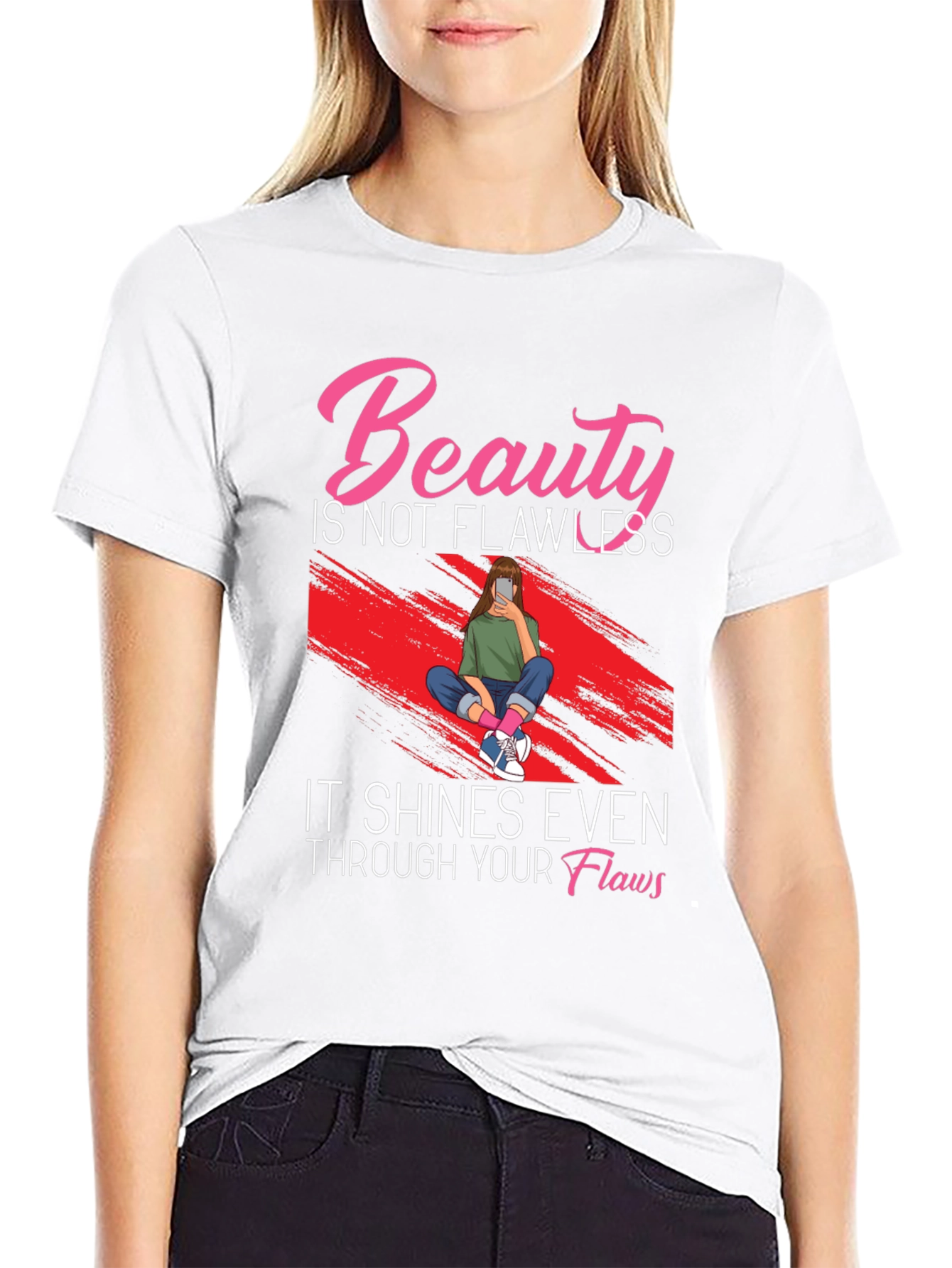 Beauty Through Flaws Graphic T-Shirt