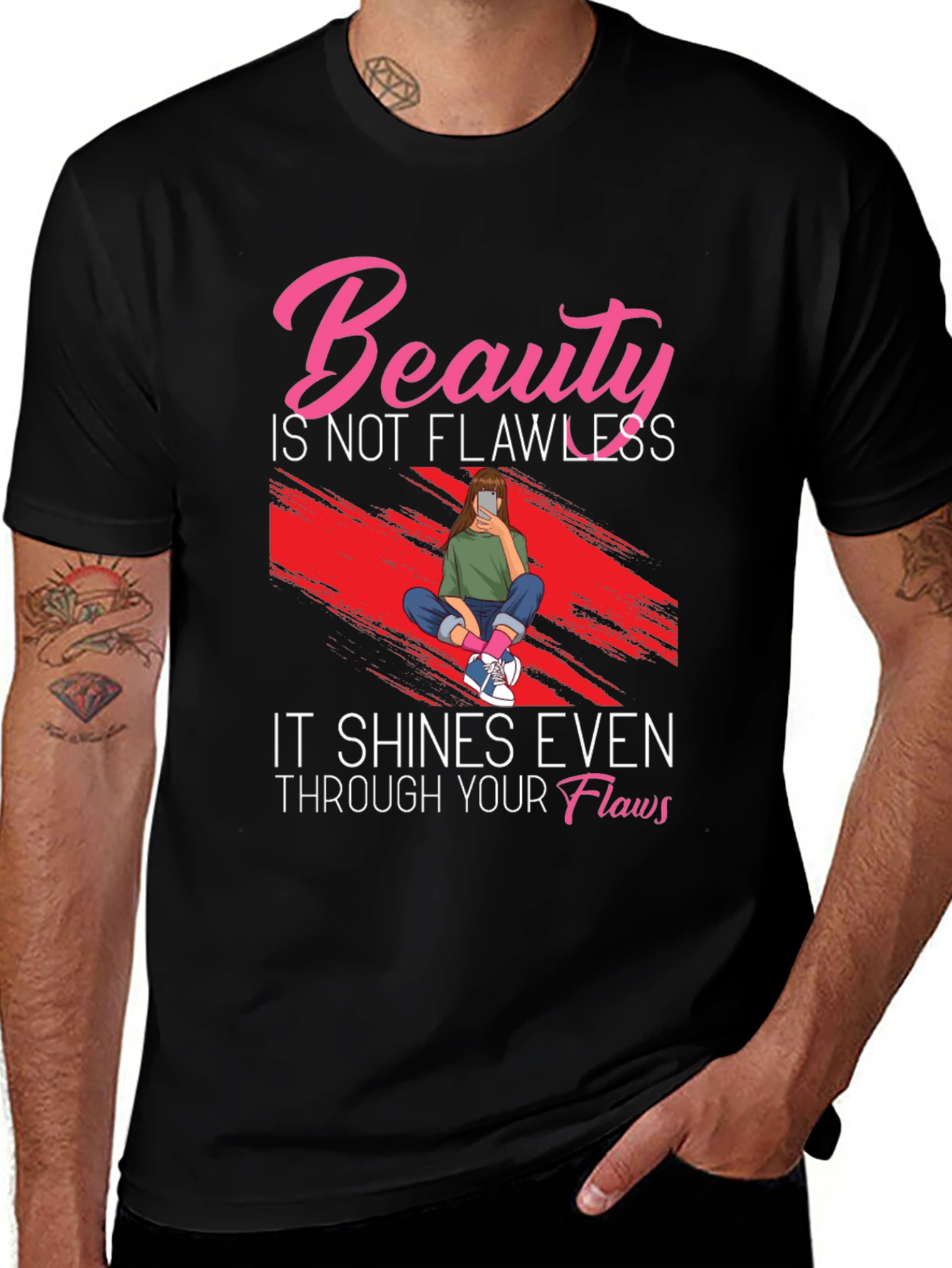 Beauty Through Flaws Graphic T-Shirt