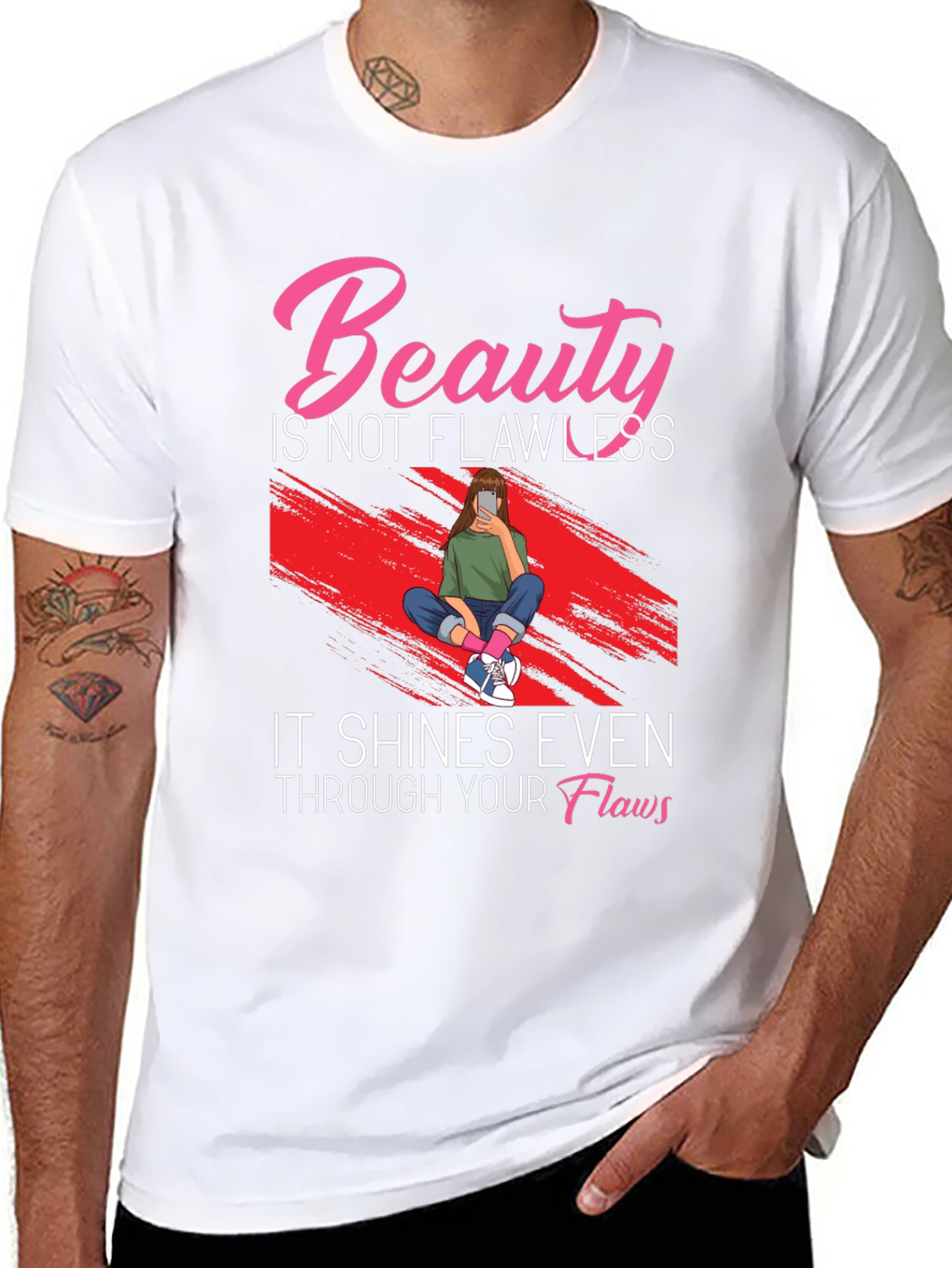 Beauty Through Flaws Graphic T-Shirt